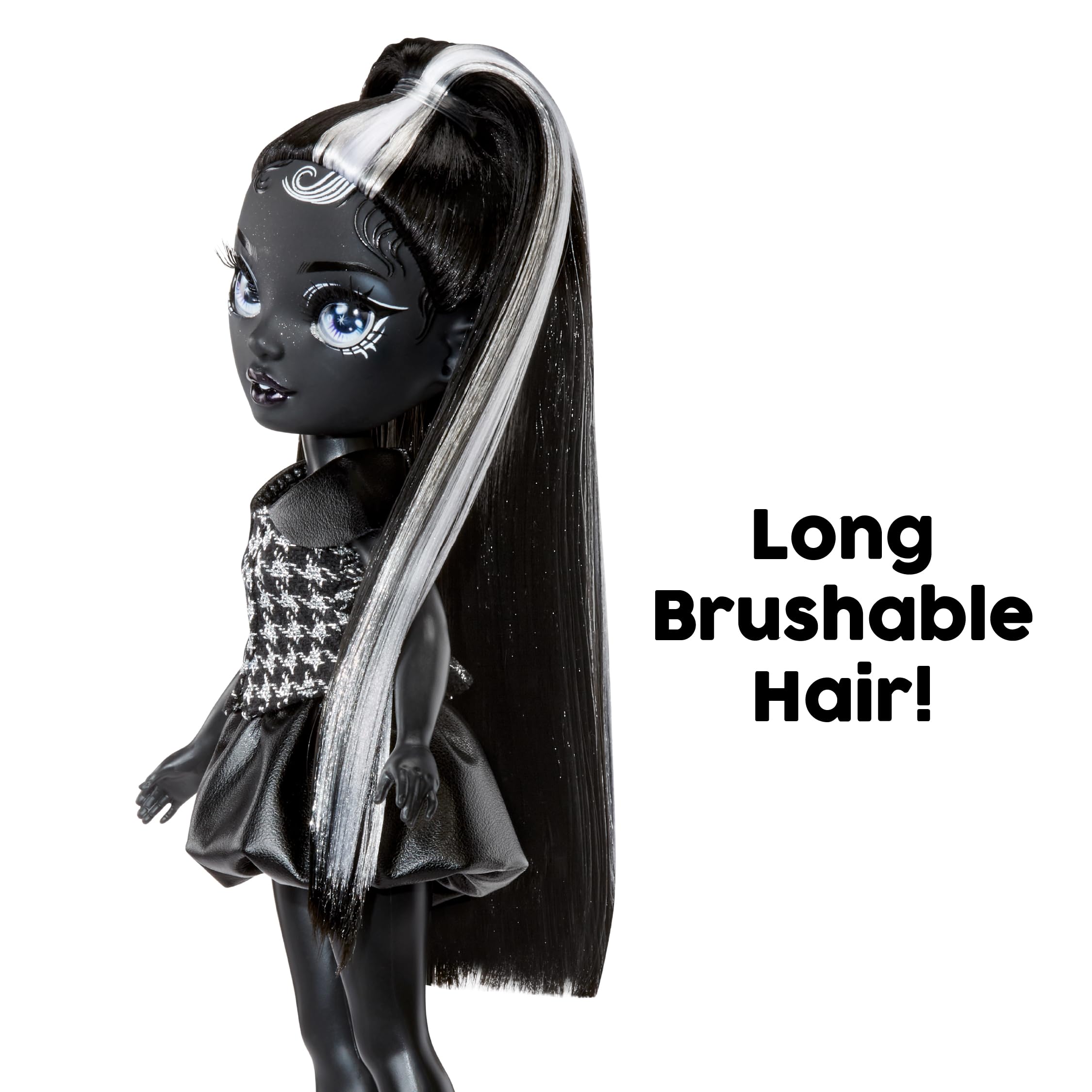 Rainbow High Heather Grayson Shadow High 28cm Fashion Doll with Handbag, Black and White Ponytail, Posable Figure 2