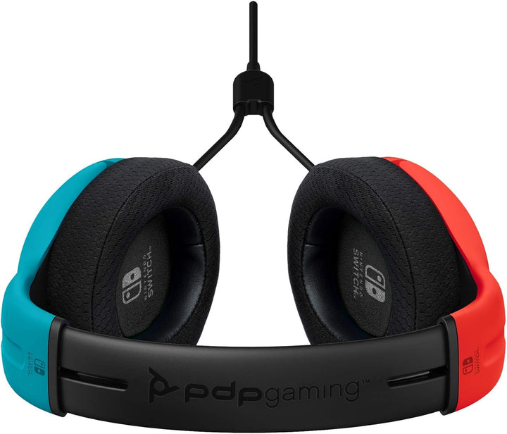 PDP LVL40 Wired Stereo Headset for Nintendo Switch - Joy-Con Blue/Red