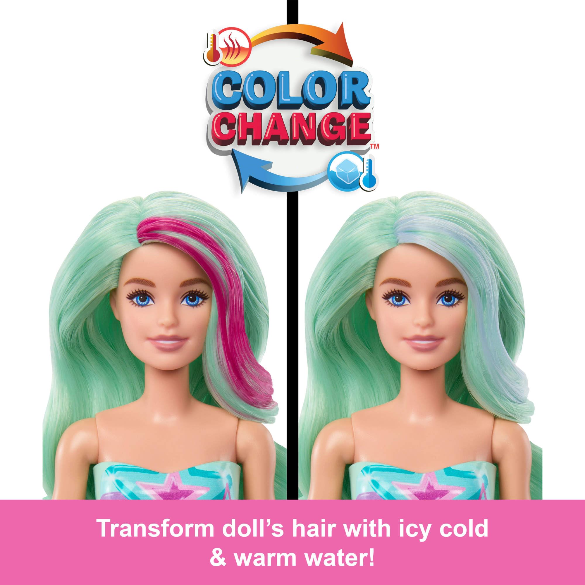 Barbie Color Reveal Doll & Accessories - Mermaid Series with 6 Surprises, Ages 3+ 6