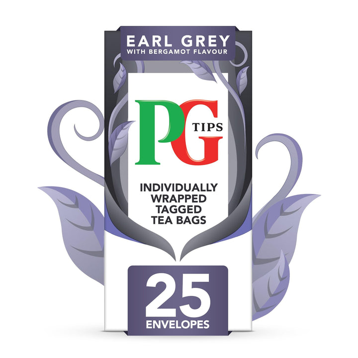 PG Tips - Earl Grey Individually Wrapped Tea Bags, 150 Enveloped Flavoured Black Tea