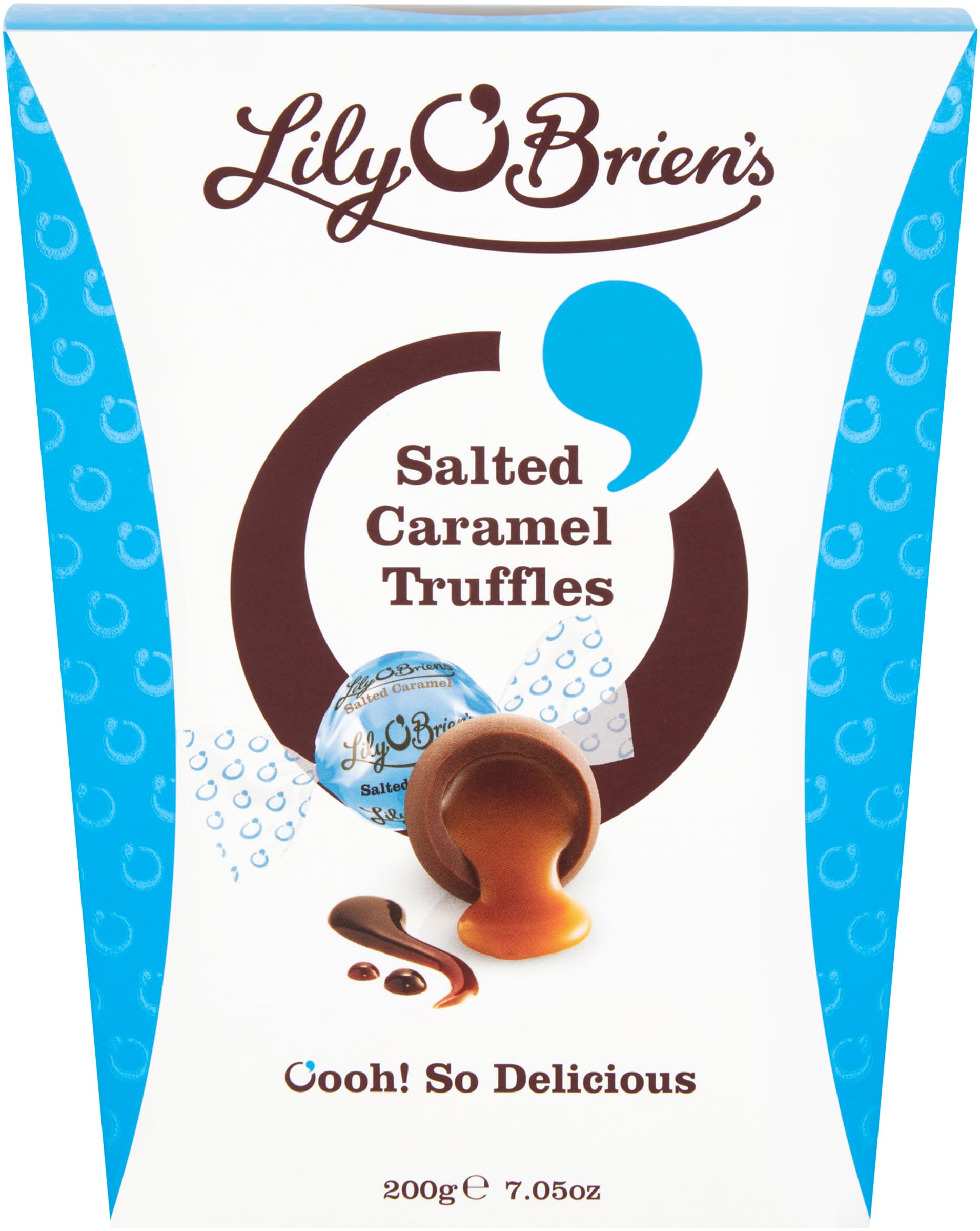 Lily O'Brien's Salted Caramel Chocolate Truffles - Smooth Caramel Centre | 200g Box 1