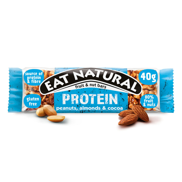 Eat Natural Protein Peanuts, Almonds & Cocoa Fruit & Nut Bars 12 x 40g