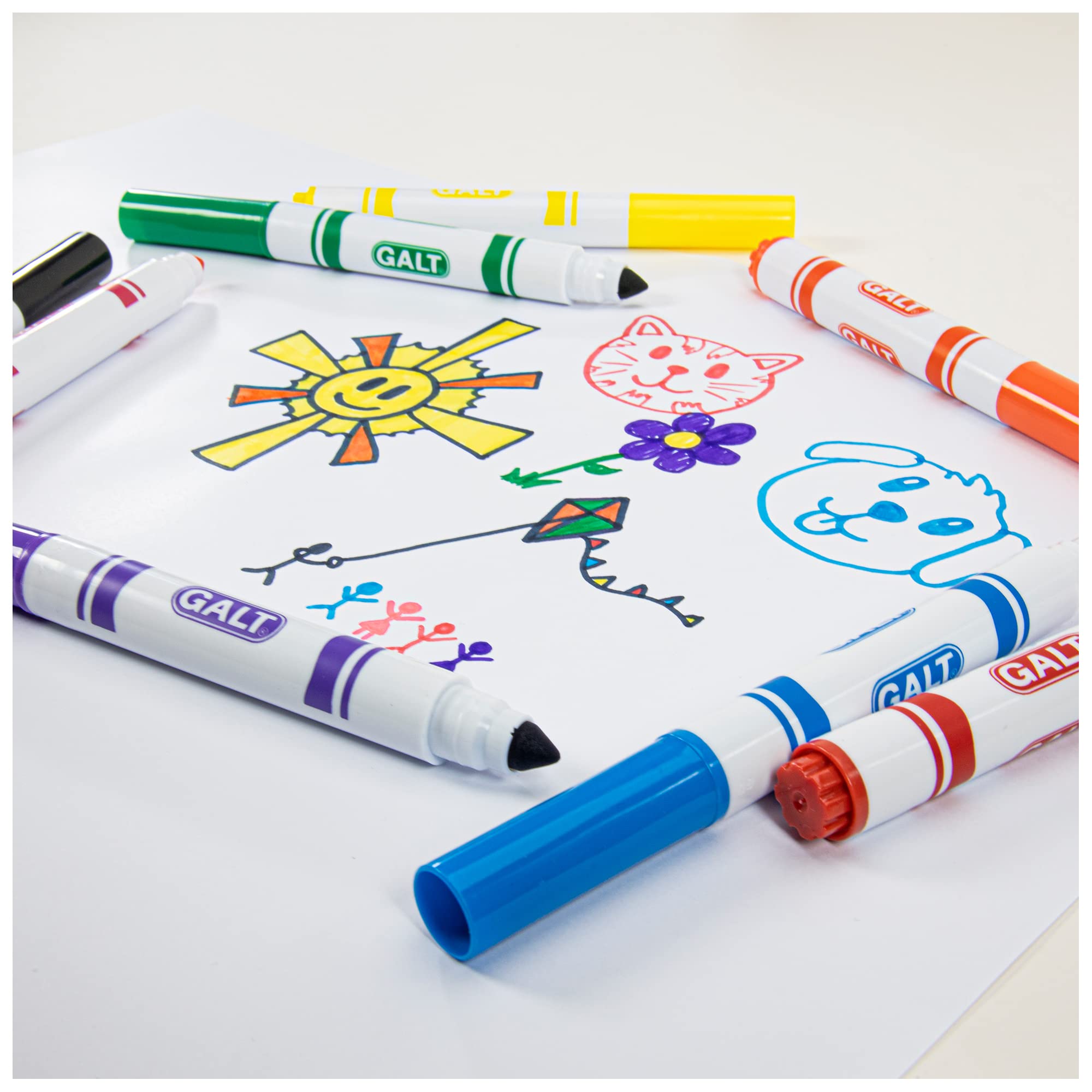 Galt 8 Chunky Washable Pens - Arts & Crafts for Kids 3 Years+ 7