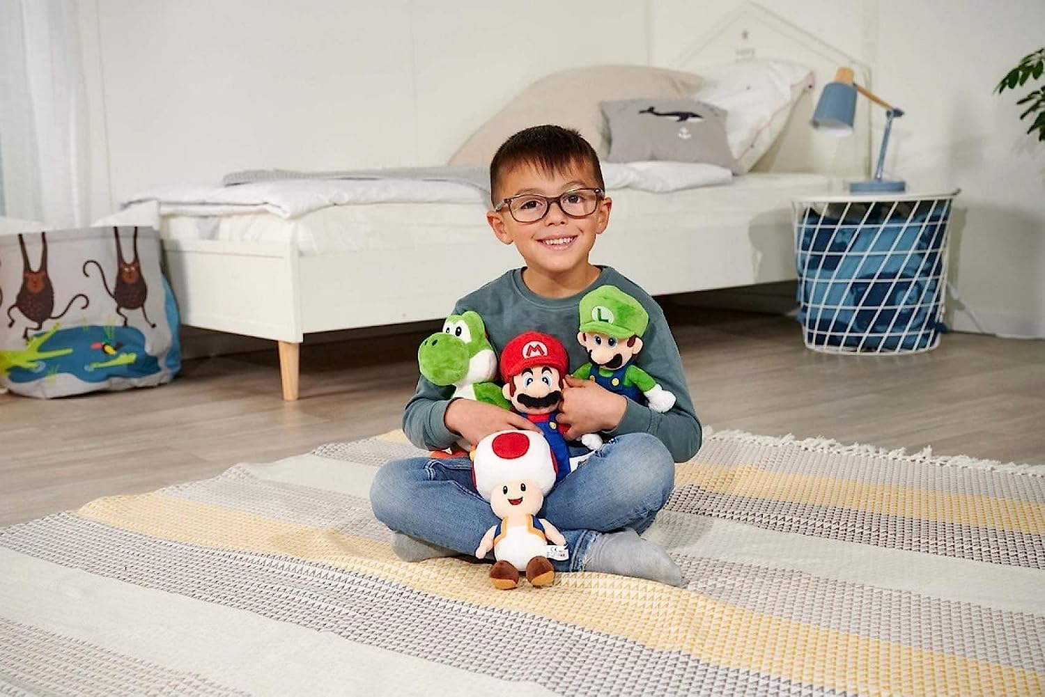 Simba Super Mario Bros Luigi Plush Toy - 20 cm, Soft Polyester, Unisex Children 2
