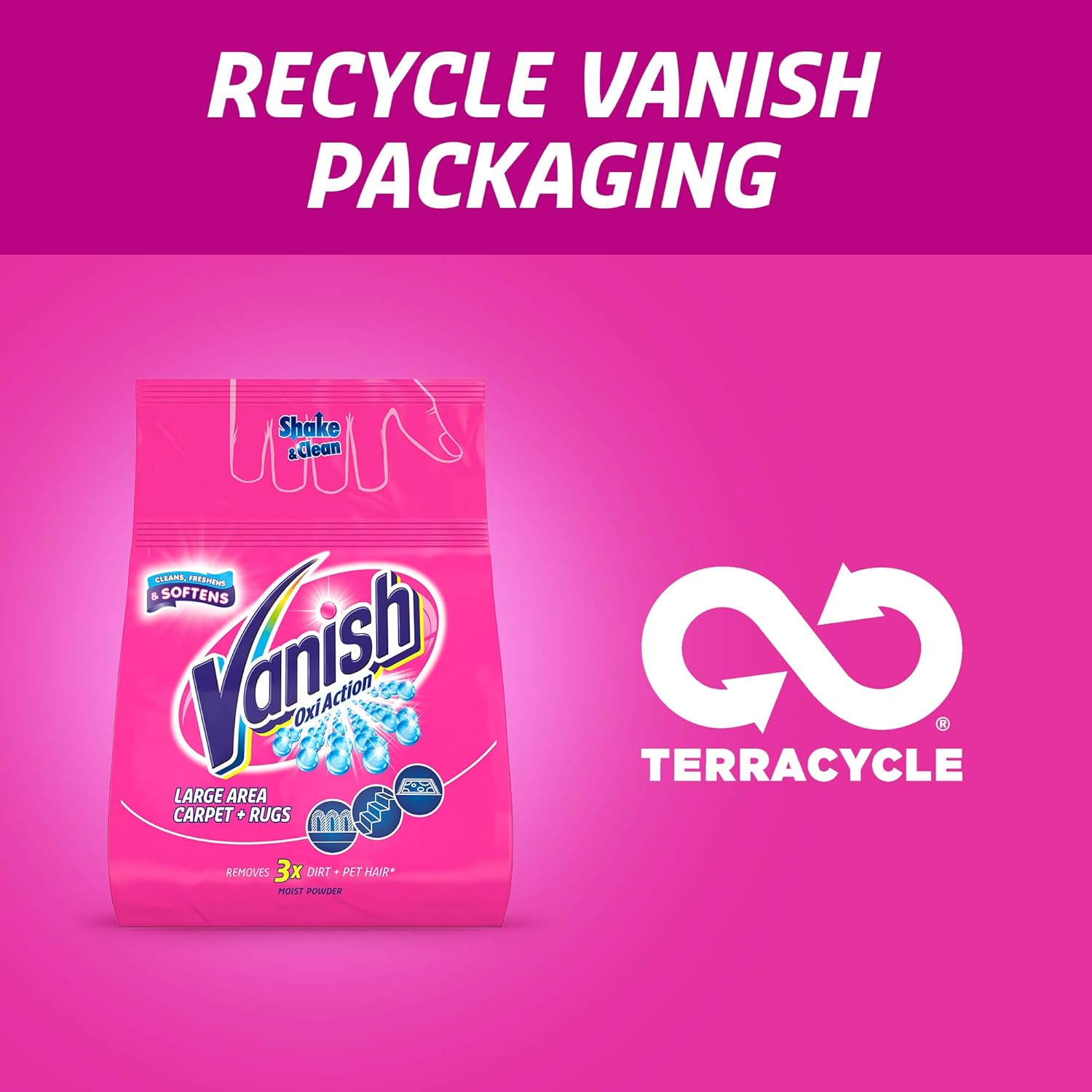 Vanish Carpet & Upholstery Clean & Fresh Power Powder (650g) 4