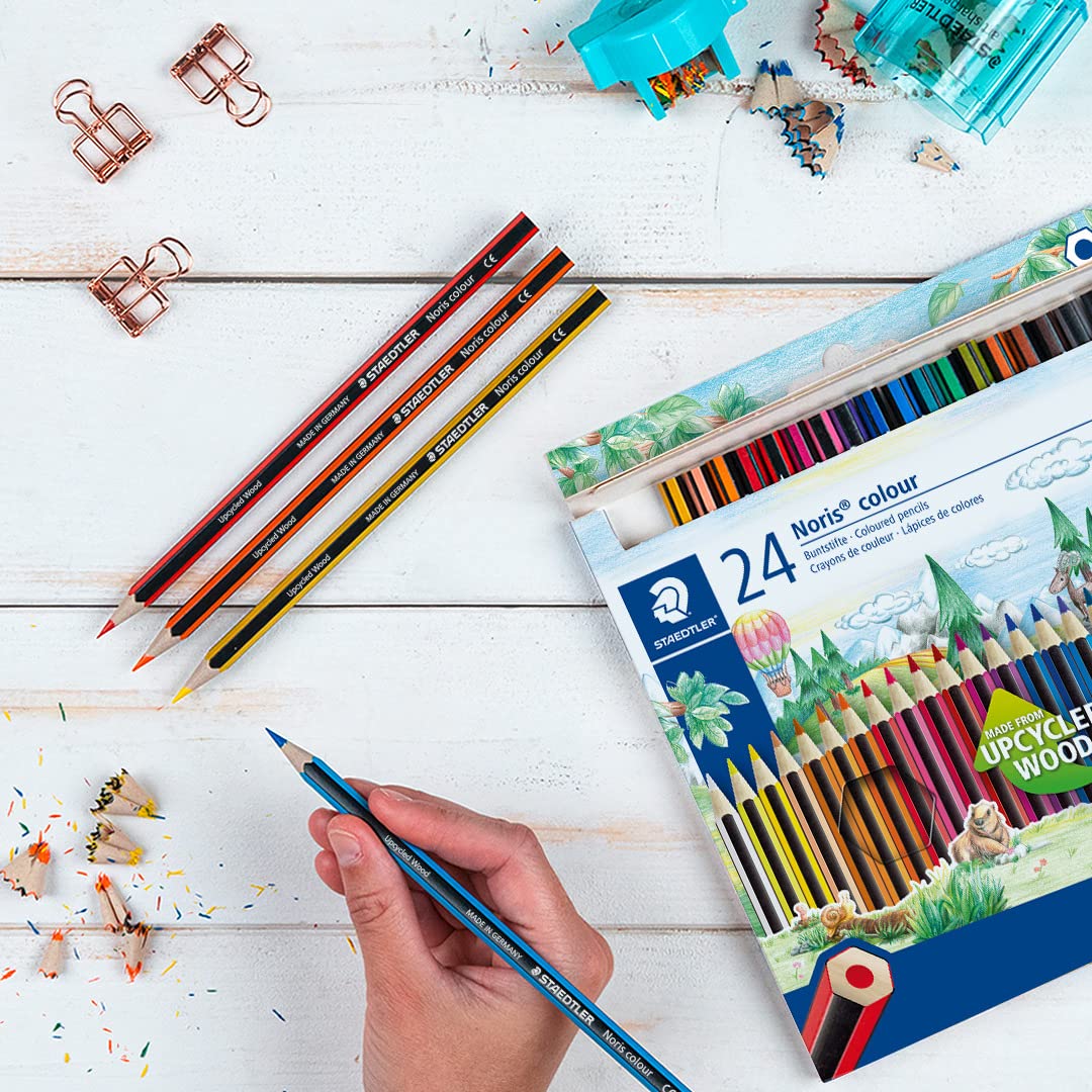 STAEDTLER 185 C24 Noris Colour Colouring Pencils - 24 Assorted Colours (Pack of 24 Pencils) 6