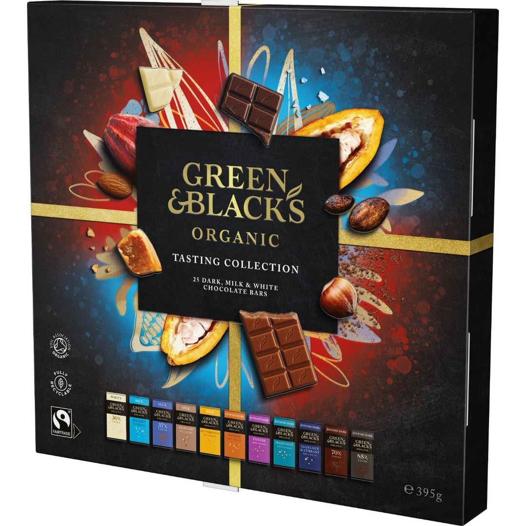 Green & Black's Organic Tasting Collection Chocolate Bars, 395g