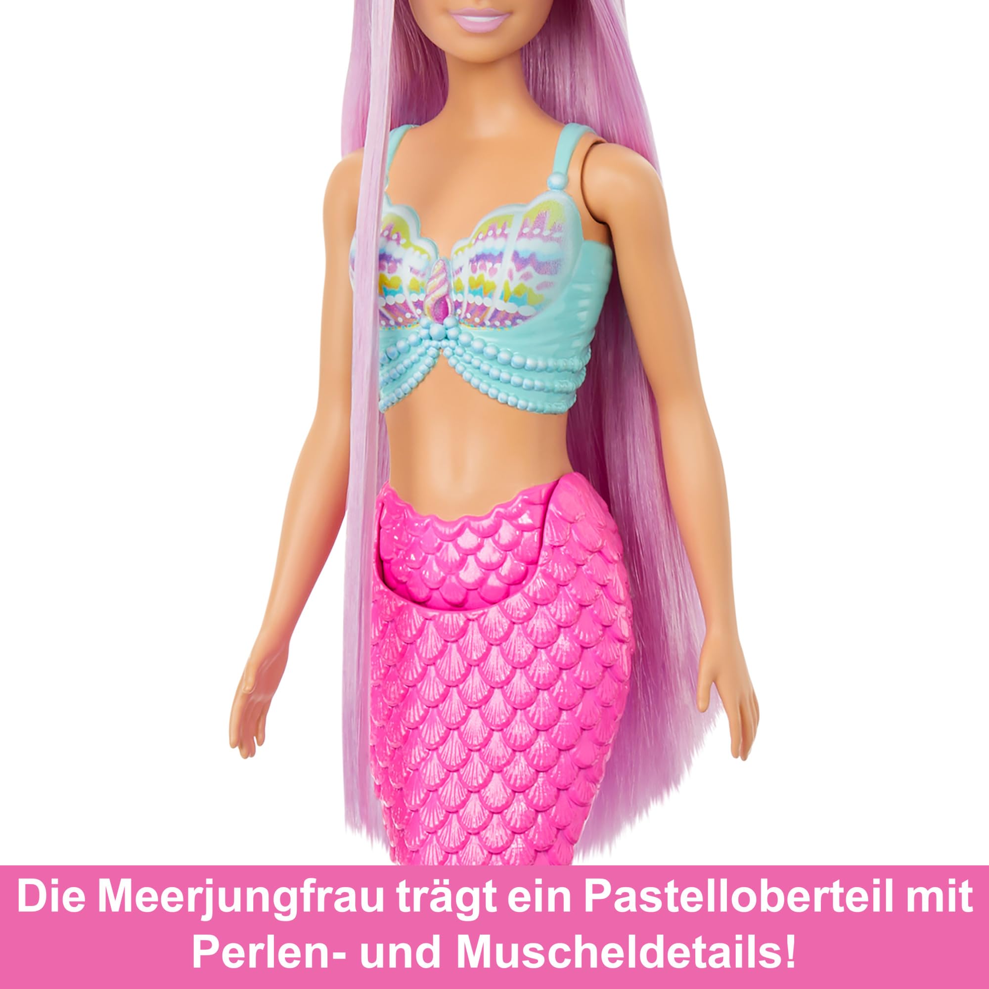 Barbie Mermaid Doll with 7-Inch Pink Fantasy Hair & Styling Accessories - Inspired by A Touch of Magic 3