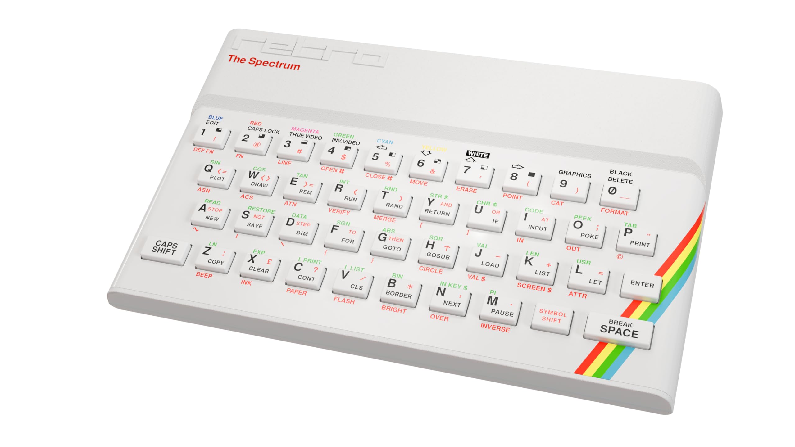 Retro Games The Spectrum White Edition - Emulates 48/128 Models | 40 Pre-loaded Games | White Plastic 2