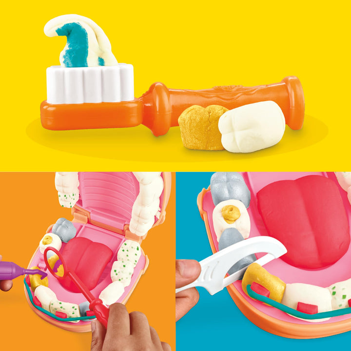 Play-Doh Drill 'n Fill Dentist - Pretend Play Dental Set for Kids 3+