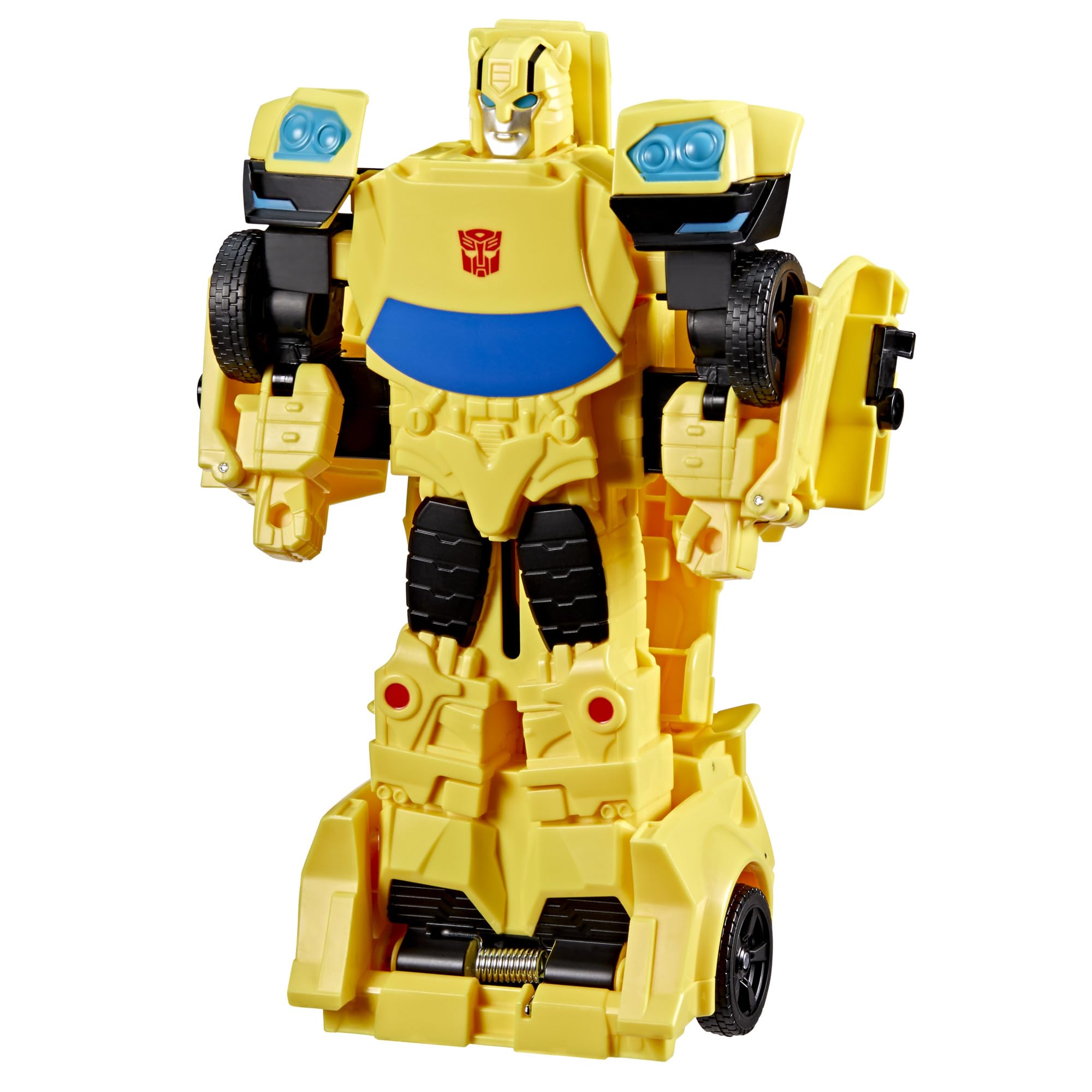 Transformers Bumblebee Smash Changers Action Figure | 8-Inch Robot | Yellow Plastic