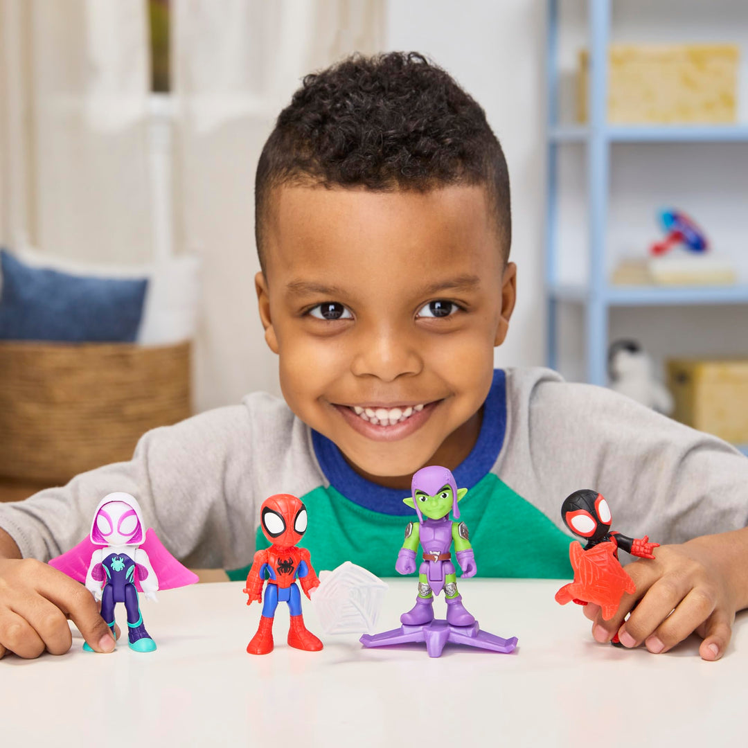 Miles 'Spin' Morales Action Figure - 7.6 cm Poseable Marvel Toy with Web Accessory