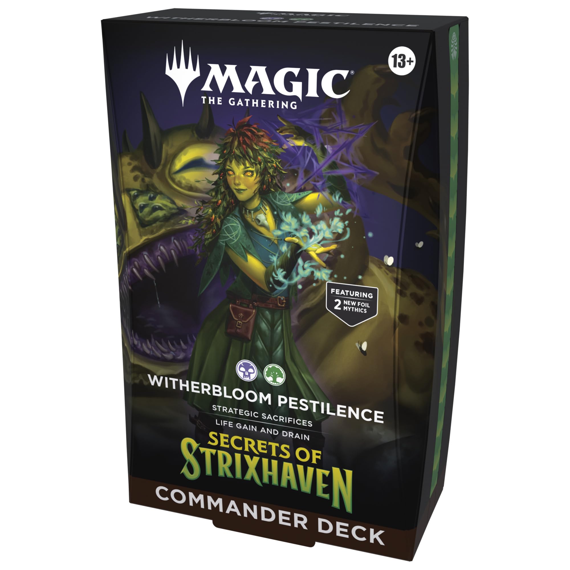 Magic: The Gathering Secrets of Strixhaven Commander Deck - Witherbloom Pestilence | 100 Cards 1