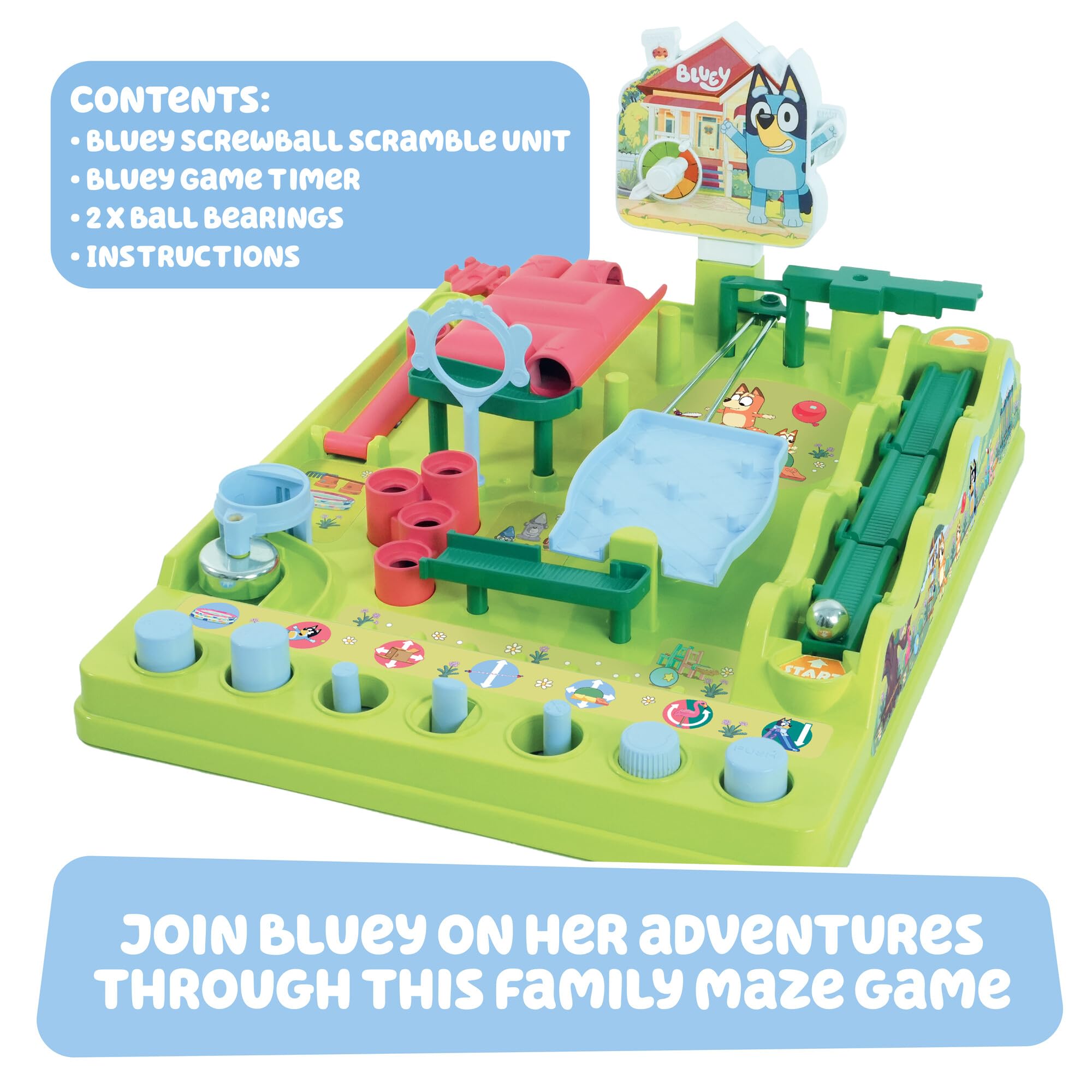 Bluey Screwball Scramble Game - Maze Challenge with Timer & Obstacles 3