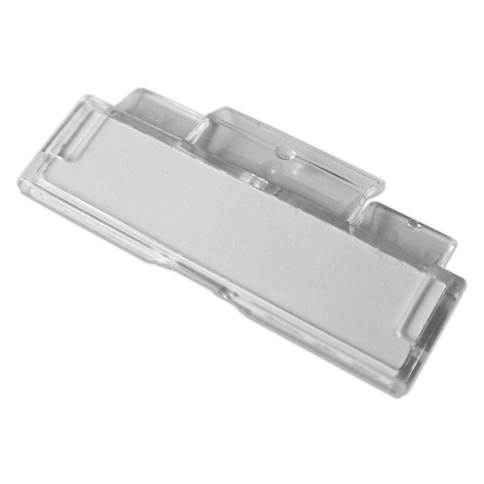 Habercrafts 100 Pack Clear Plastic Suspension File Tabs & Printable Inserts | Straight Cut Top Tab 6