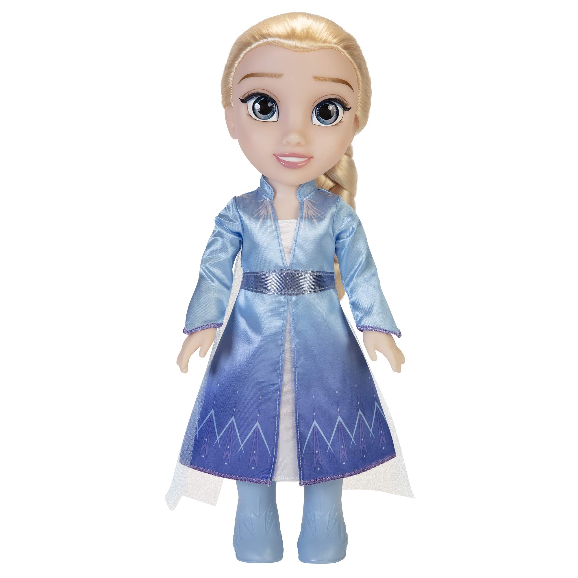 Jakks Pacific Disney Frozen 2 Elsa Travel Doll - 14"/35cm Tall with Iconic Fashion Dress and Boots