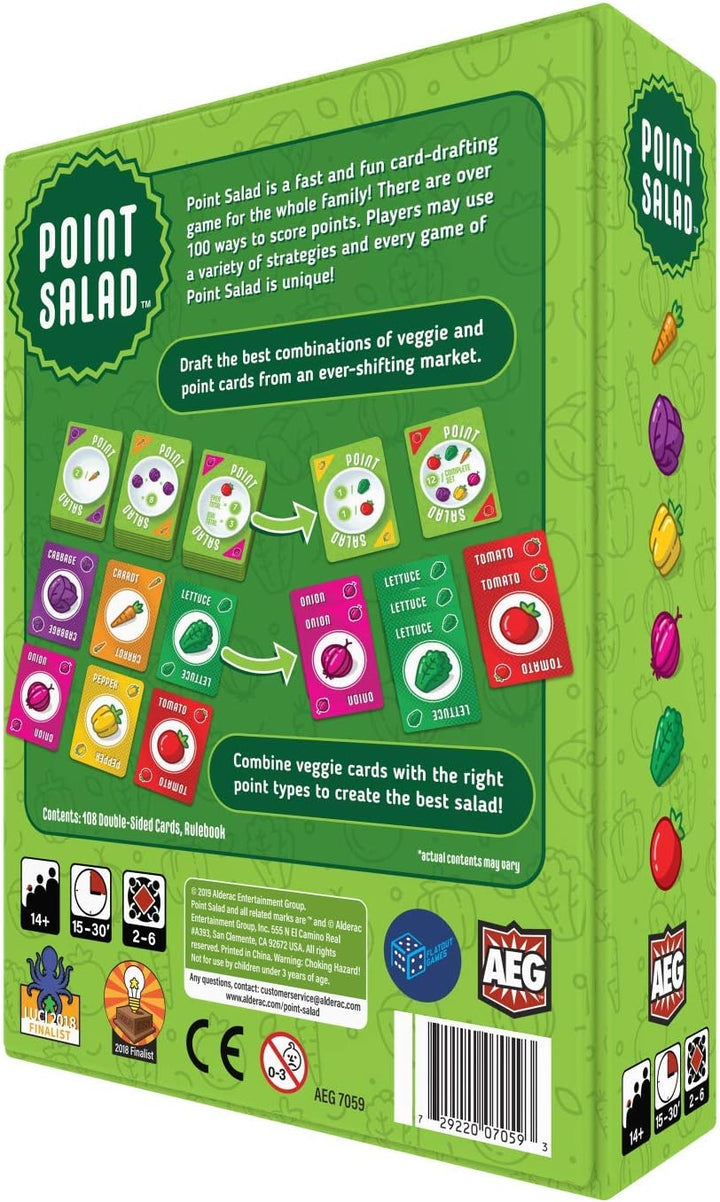 Alderac Entertainment Group | Point Salad | Board Game | Ages 8+ | 2 to 6 Player