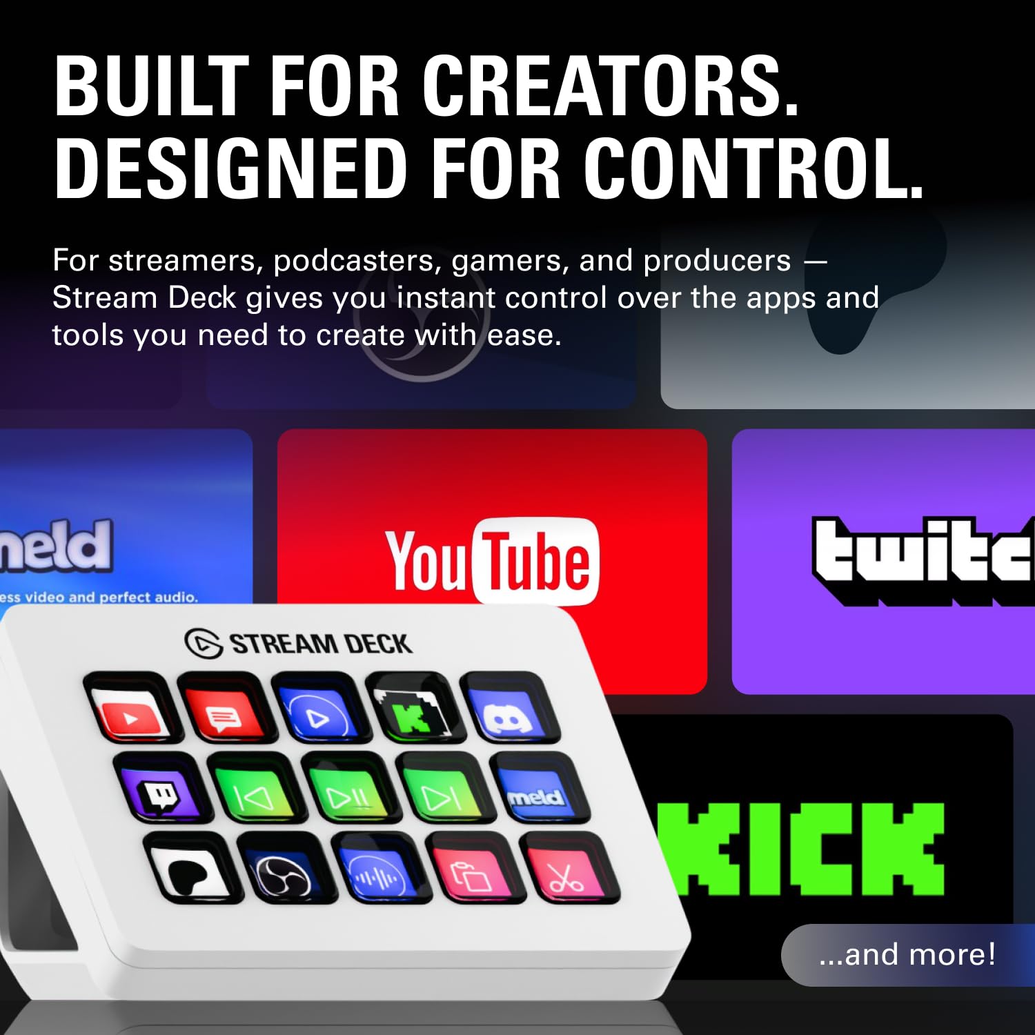 Elgato Stream Deck MK.2 Studio Controller - 15 Macro Keys | White 2