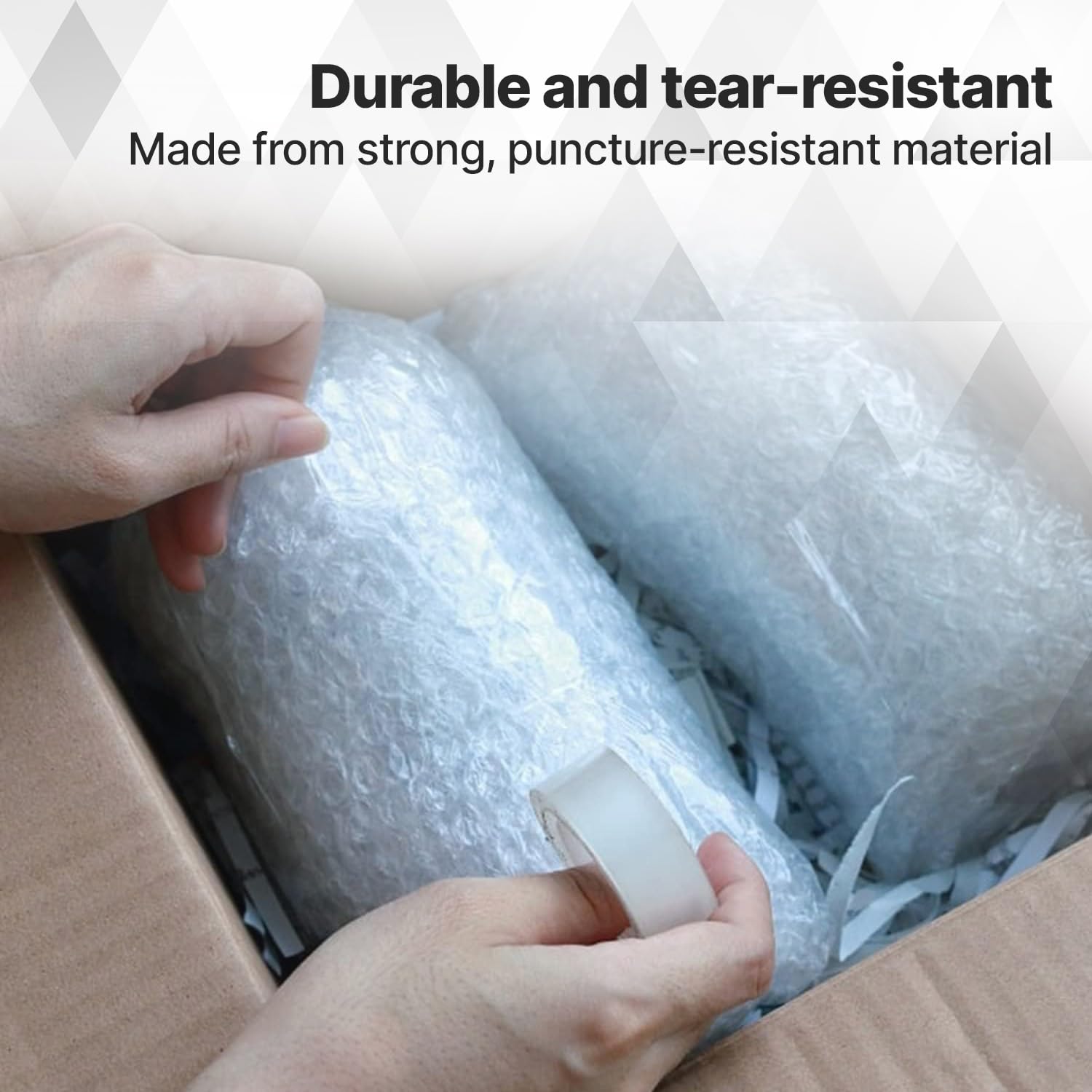 delka Premium Bubble Wrap Roll - 300mm x 10m | Medium Bubble Size | Recyclable Plastic 2