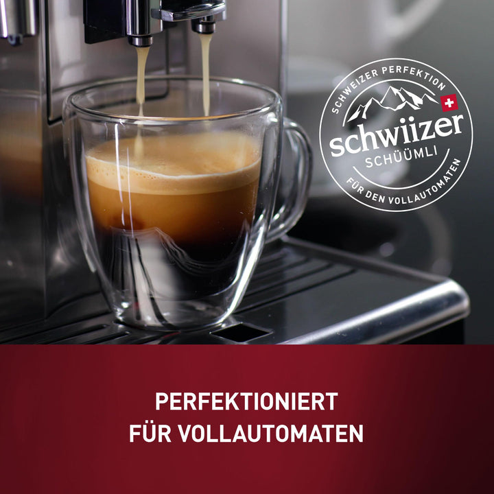 Schwiizer Schüümli Espresso, 65% Arabica & 35% Robusta Coffee Beans, Intensity 4/5, Medium Roast, Rainforest Alliance Certified, 1kg