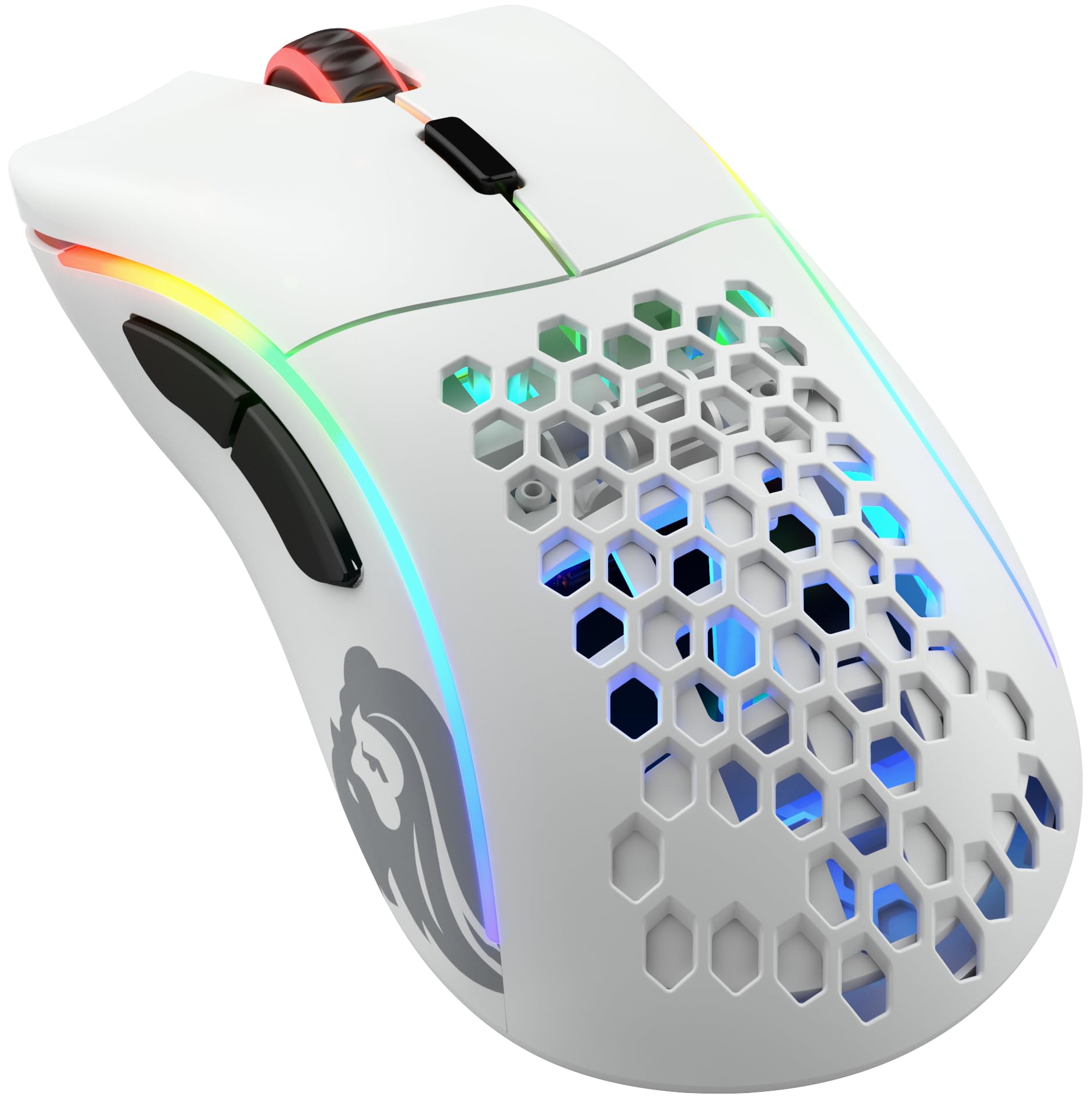 GLORIOUS Model D Wireless Gaming Mouse - 69g Lightweight, 2.4GHz Wireless, 71H Battery, BAMF Sensor, RGB, Ergonomic, 6 Button, Matte White 1