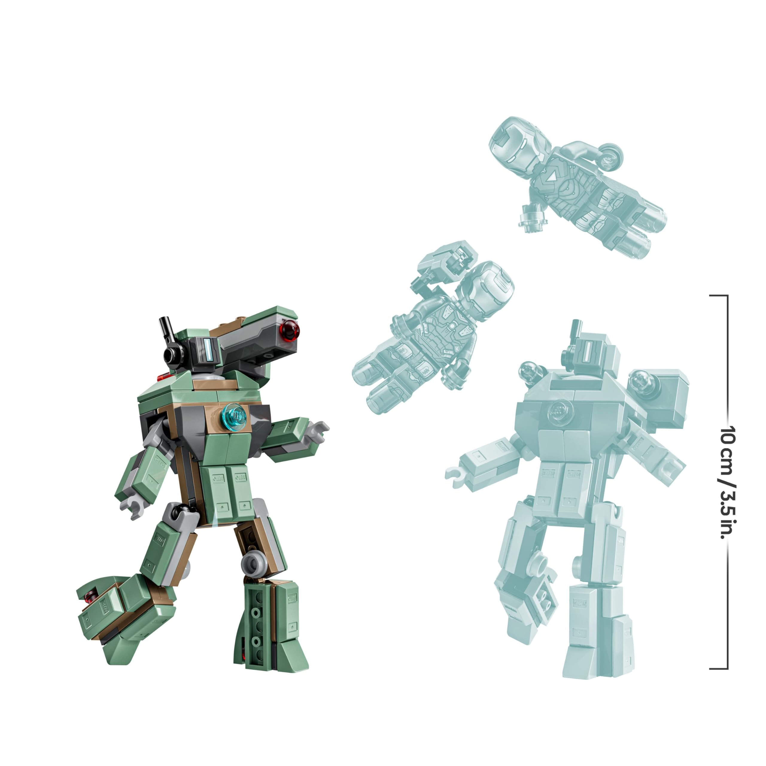 LEGO Marvel Iron Man & War Machine vs. Hammer Drones Building Set | Age 7+ | Model 76320 8