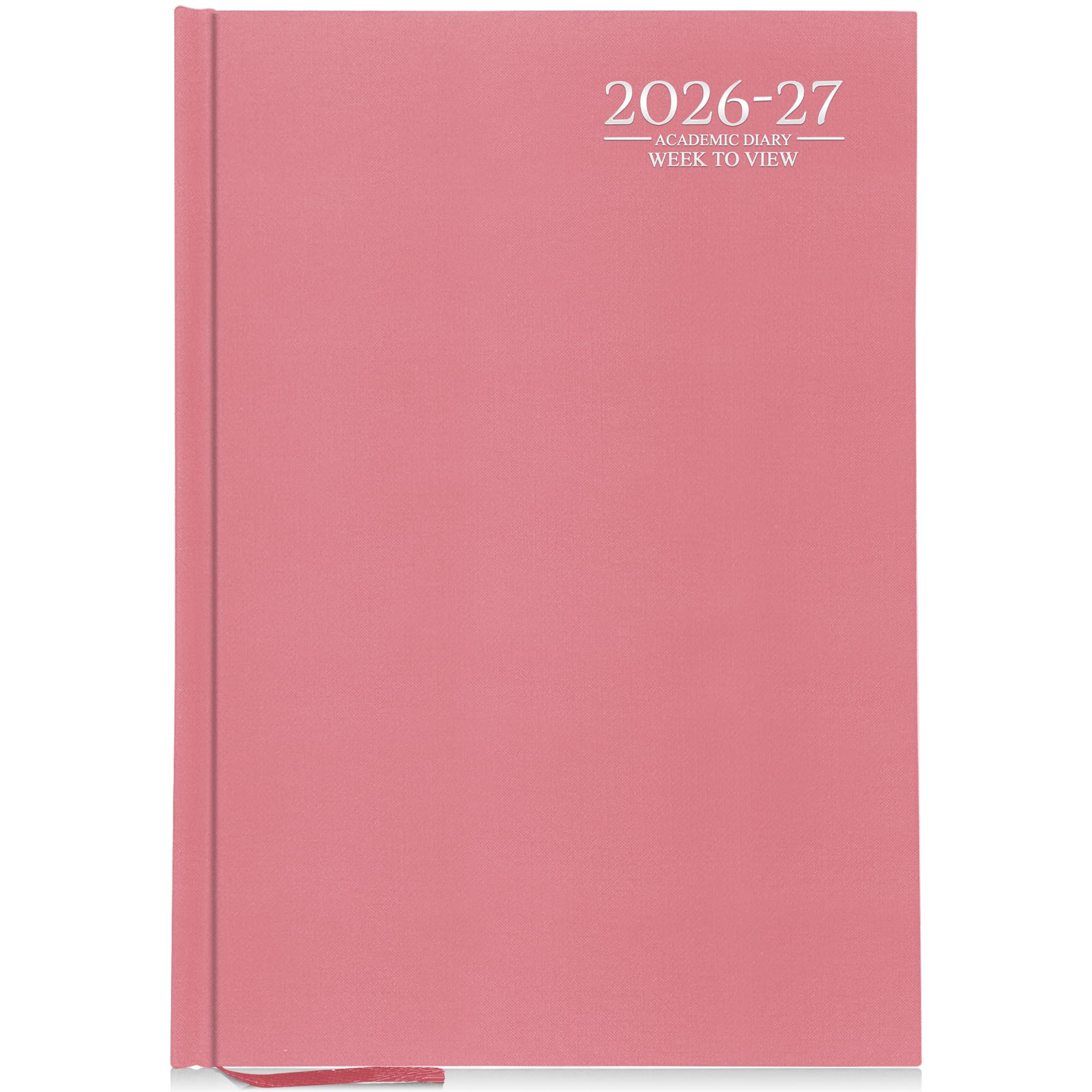 G4GADGET 2026-2027 Academic Diary - A4 Week To View Pink Hardback | August 2026 to July 2027 1