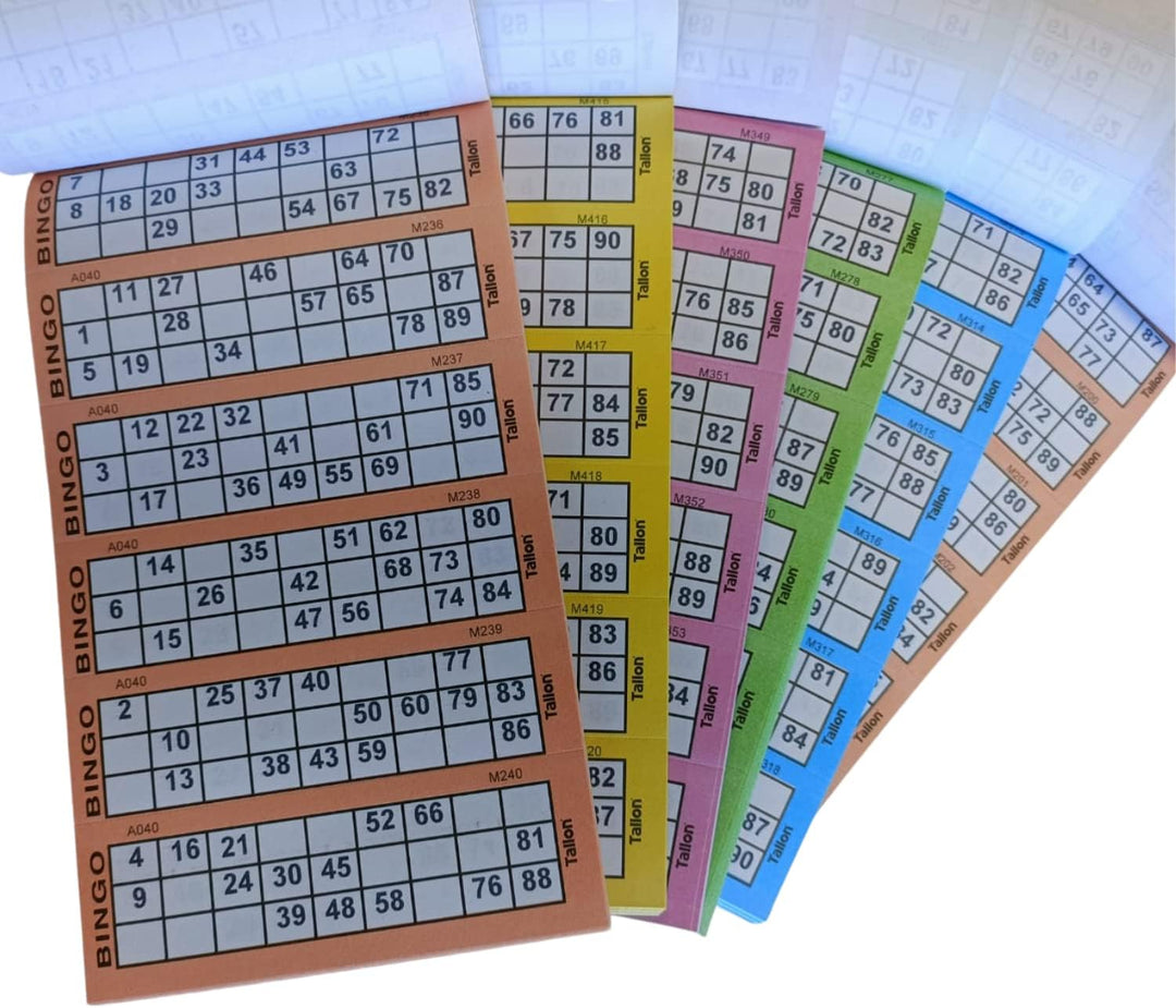 1ABOVE Bingo Tickets Stationery Multi Fun Books Pages Jumbo