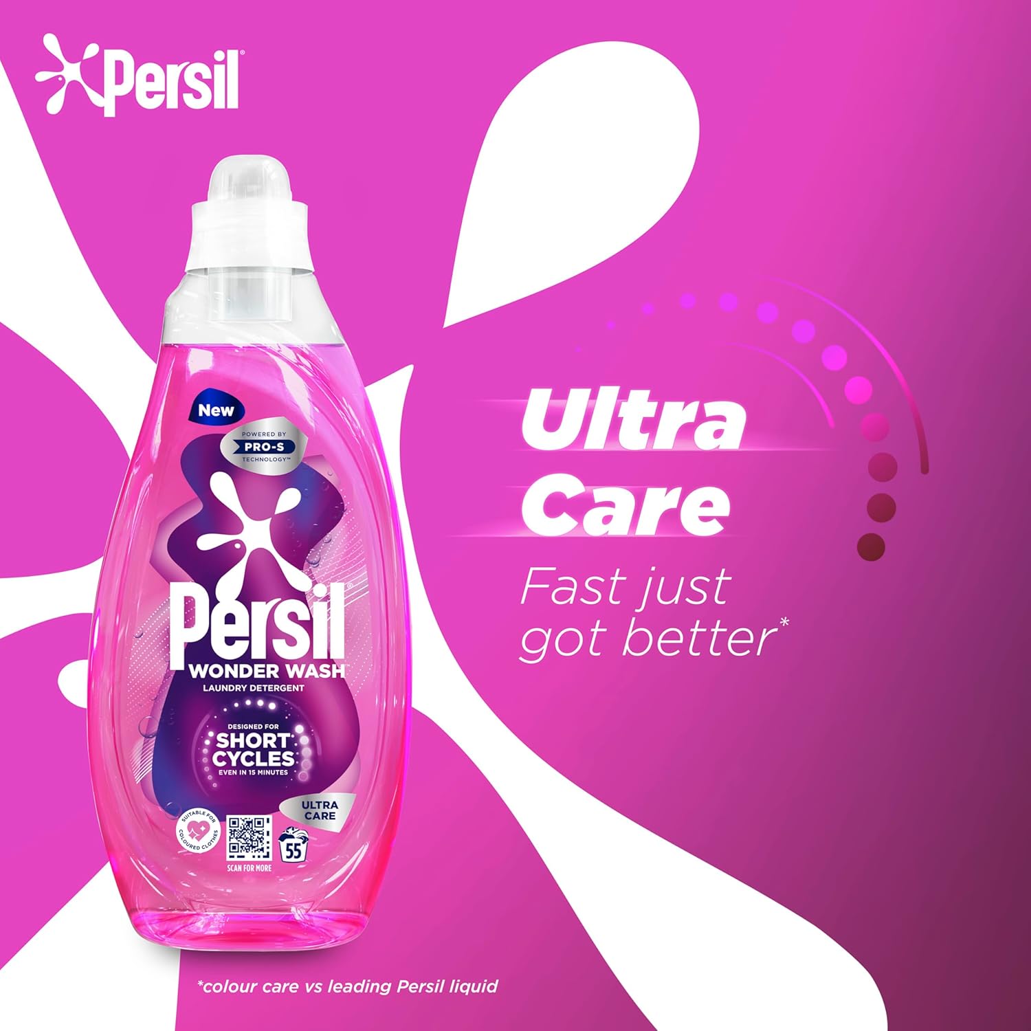 Persil - Wonder Wash Ultra Care Bio Liquid Detergent 1.485 L 3