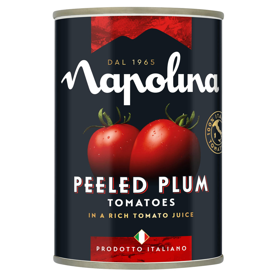 Napolina - Peeled Plum Tomatoes (400g Pack of 4)