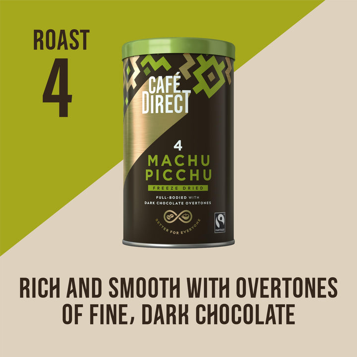 Cafédirect Fairtrade Machu Picchu Instant Coffee 100g (Pack of 6)