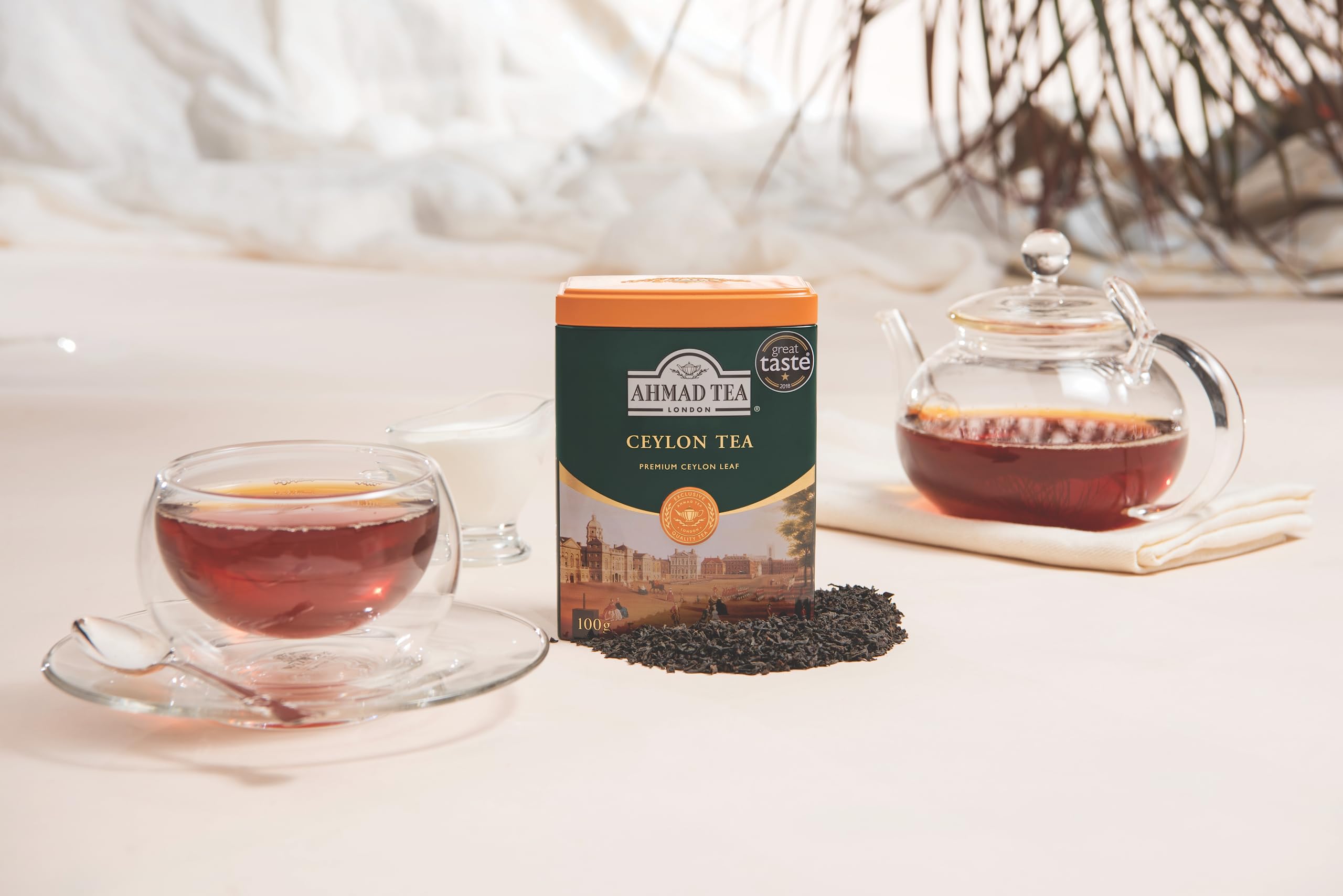 Ahmad Tea English Scene Caddy - 100g Loose Leaf Ceylon Black Tea 3