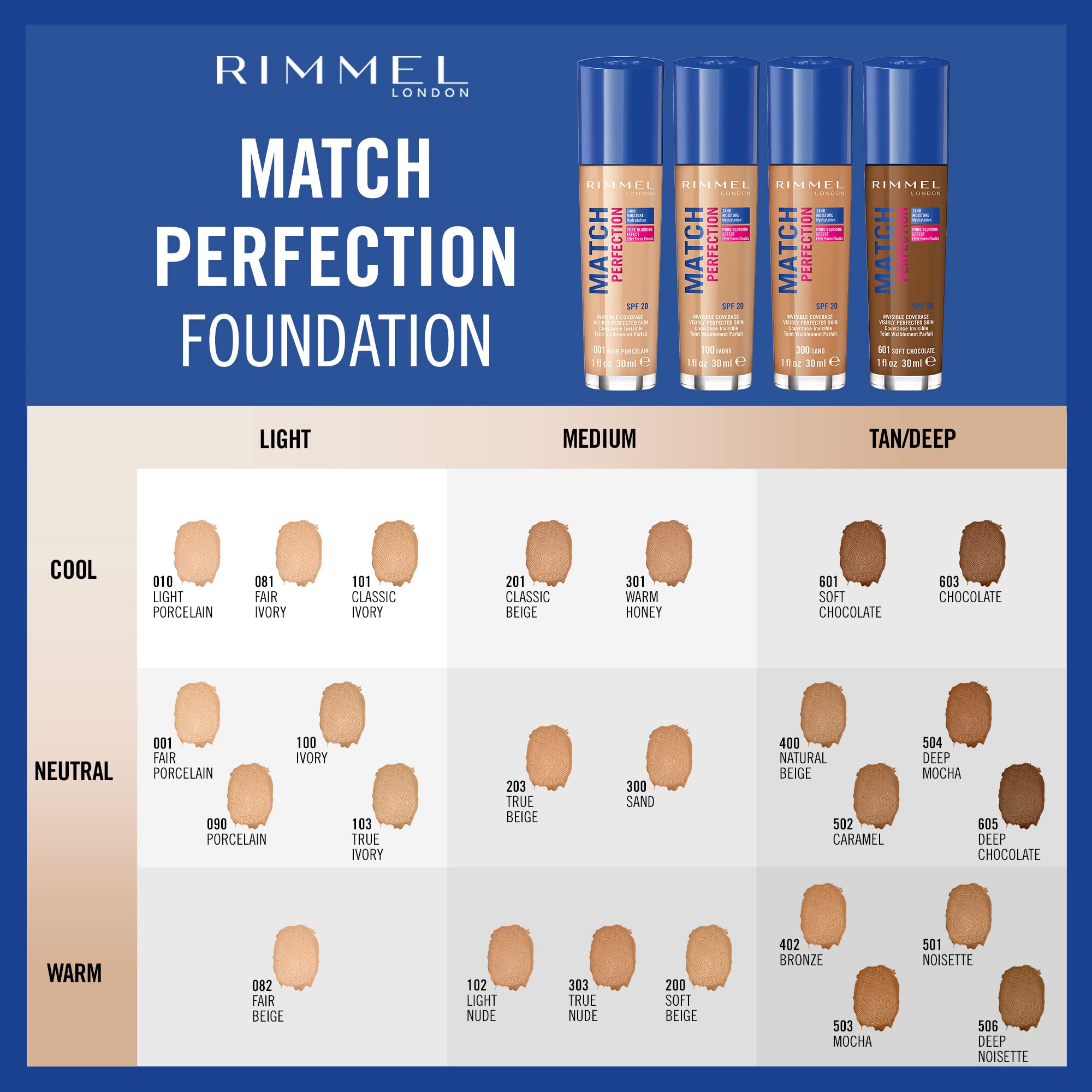 Rimmel - Match Perfection Liquid Foundation (117g) - Shade 502 Caramel 3