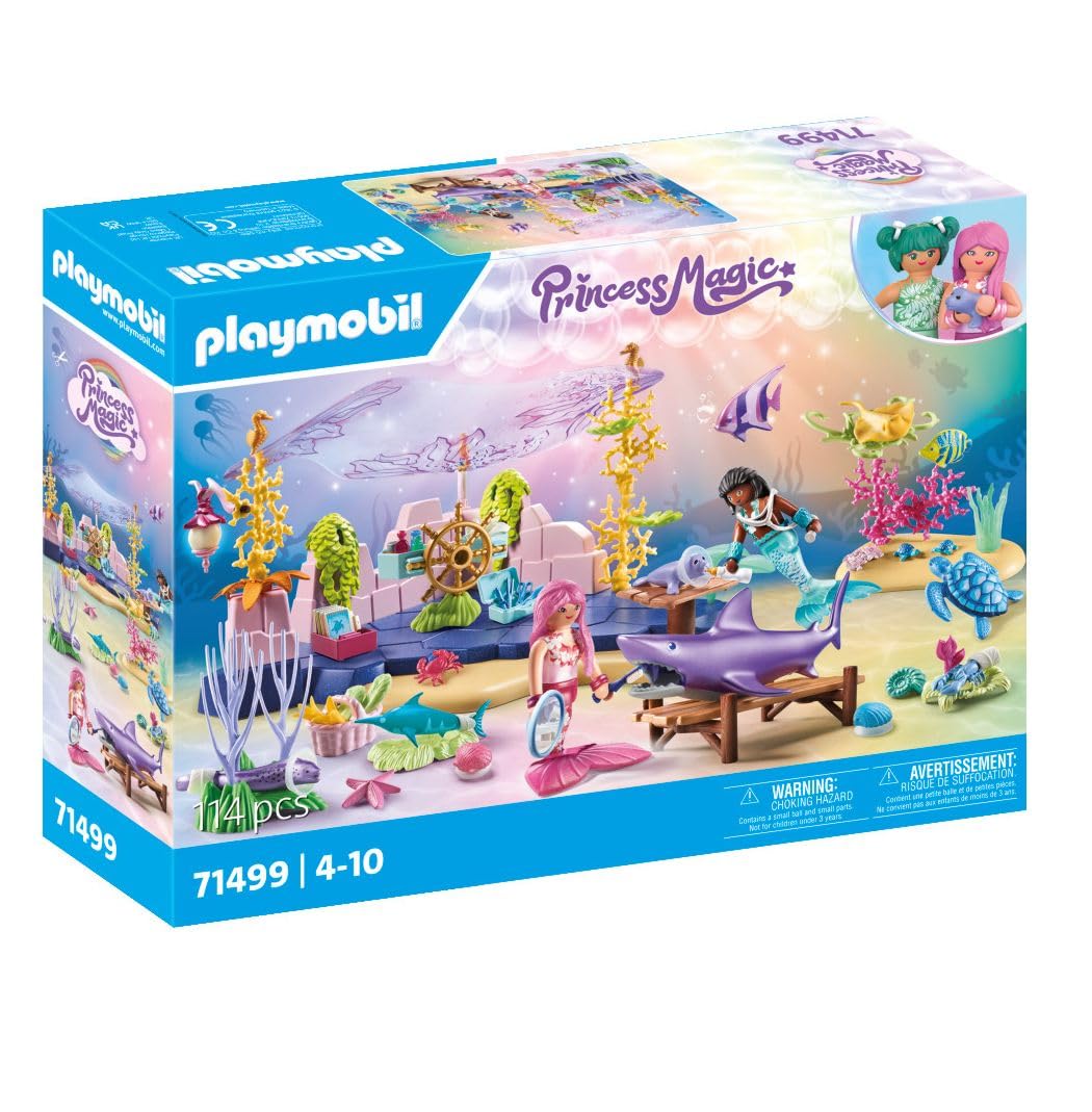 Playmobil Mermaid Sealife Care - Underwater Adventure Playset for Kids 4+ 4