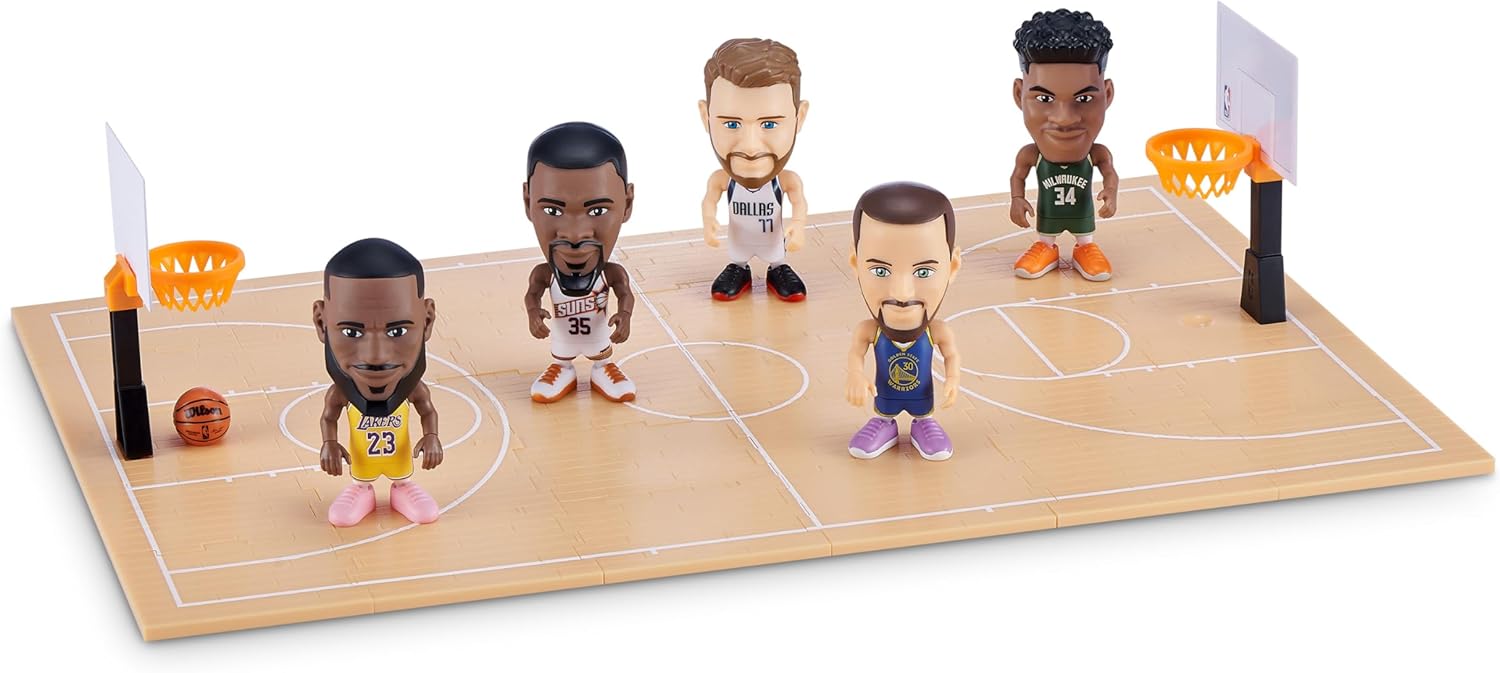 5 Surprise NBA Ballers by ZURU - Collectible Basketball Figures with S