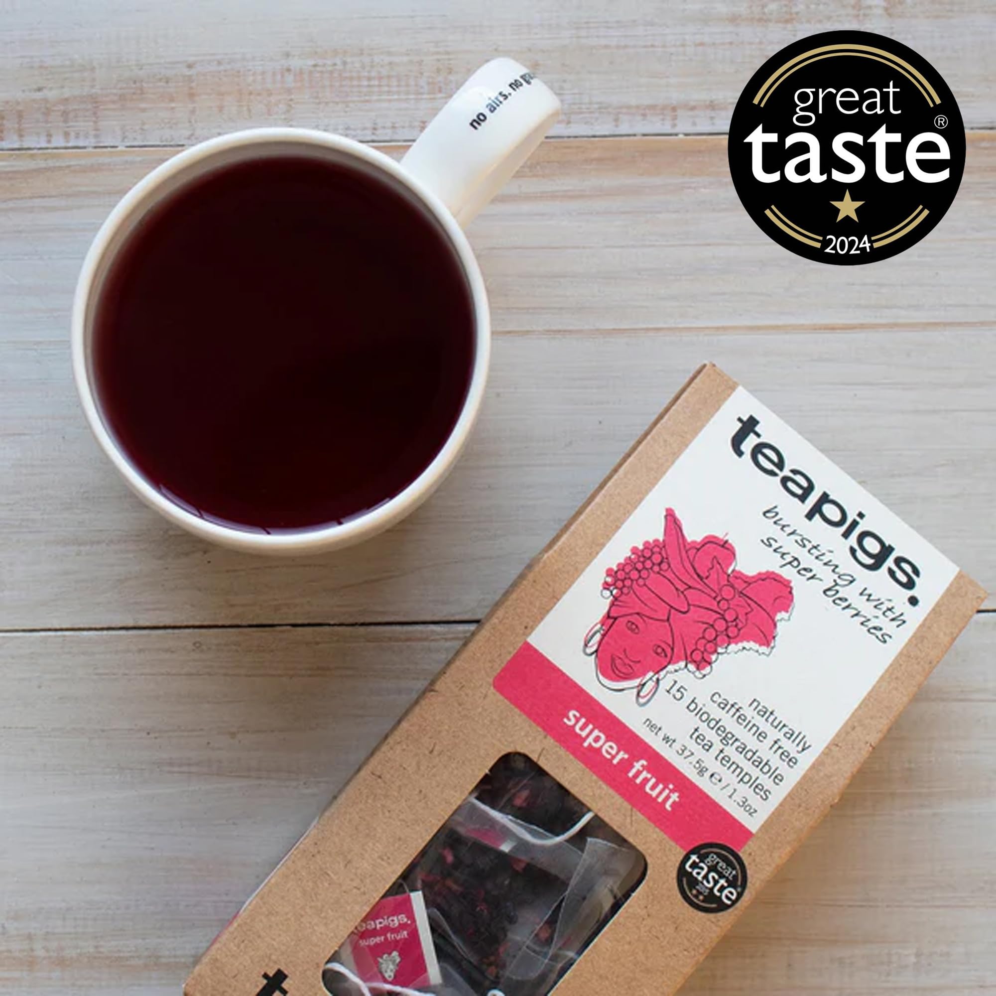 teapigs Super Fruit Tea – Koffeinfreie Kräuterteebeutel mit Hibiskus &amp; Beeren – 50 Beutel 6