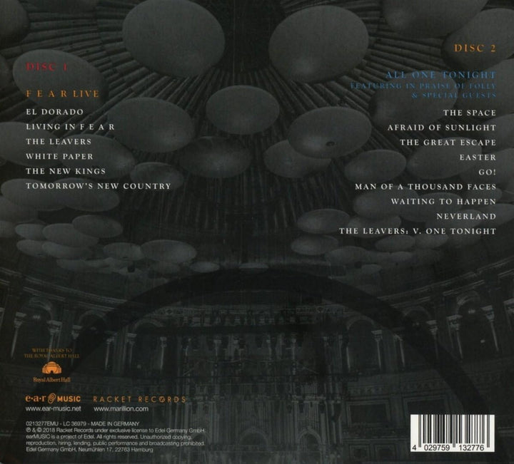 All One Tonight at The Royal Albert Hall - Live at the Royal Albert Hall 2017 (2CD)