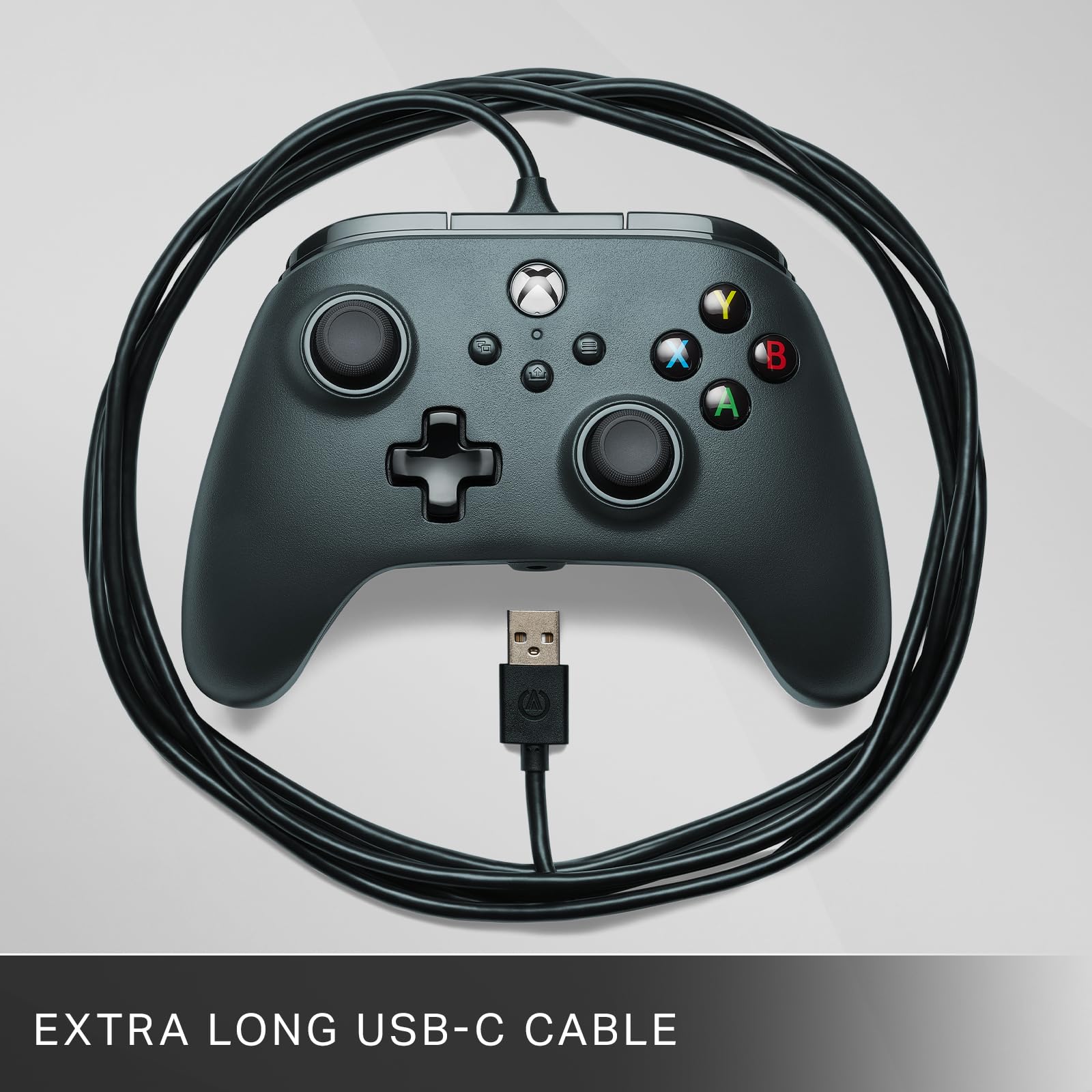 PowerA Wired Controller for Xbox Series X|S, Xbox One, and PC | Black 6