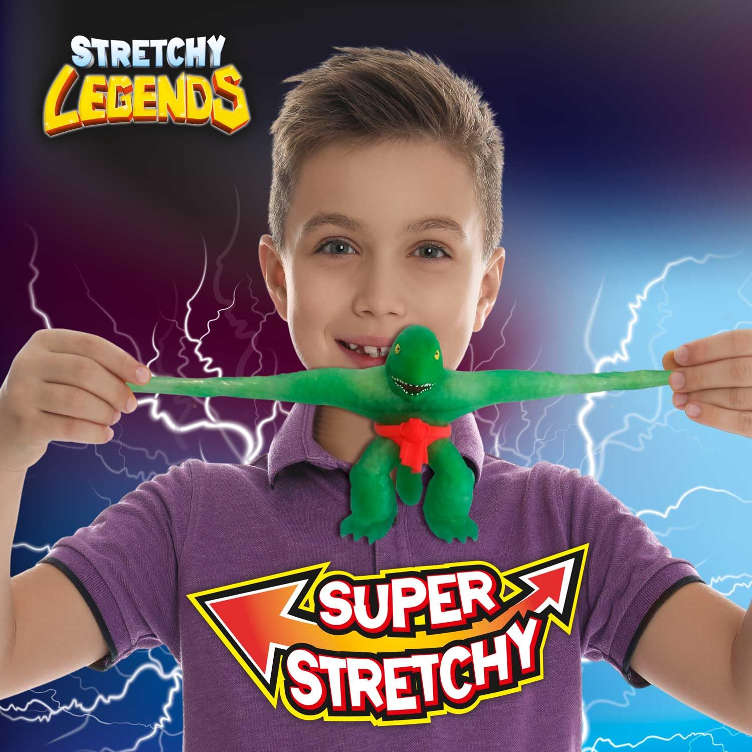 CRAZE STRETCHY LEGENDS Battlehorn Elastic Action Figure – Slime-Filled Stretchy Toy for Kids 3+ 10