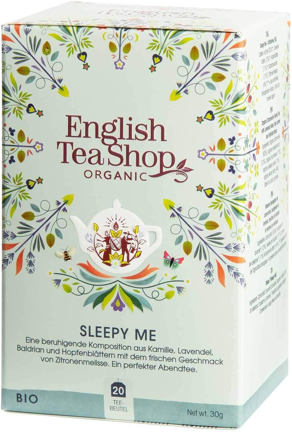 English Tea Shop Organic Sleepy Me - 20 Paper Tea Bag Sachets, 30 g 1