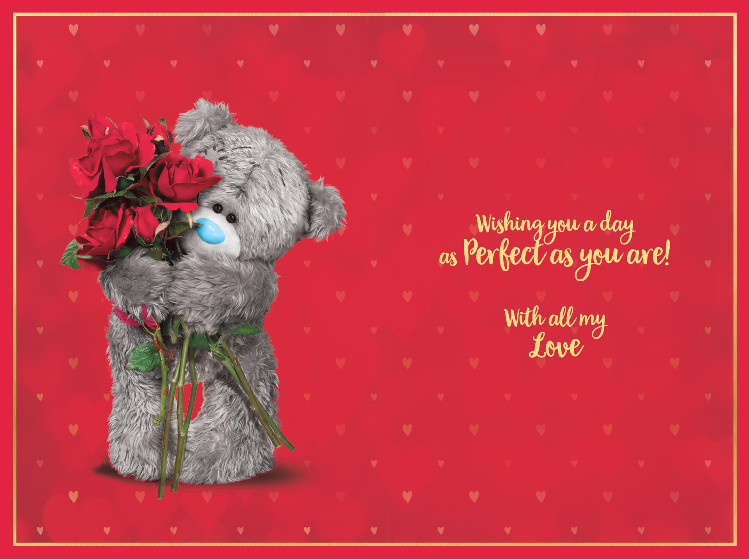 Me To You Wife Birthday Card | 3D Holographic Lenticular Design | 6 x 9in