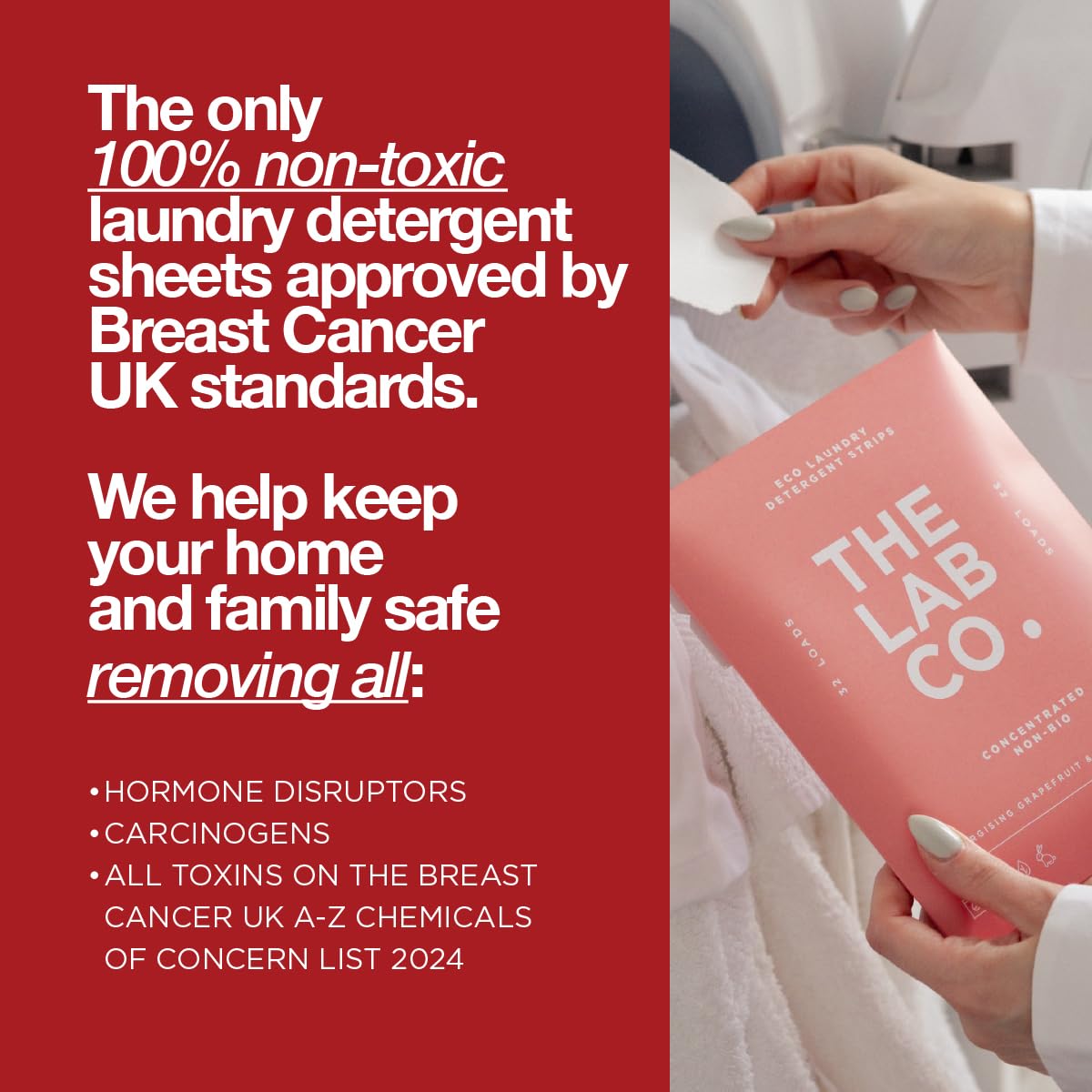 The Lab Co. Laundry Detergent Sheets - Eco Ultra-Concentrate | Pack of 32 | Energising Scent 3
