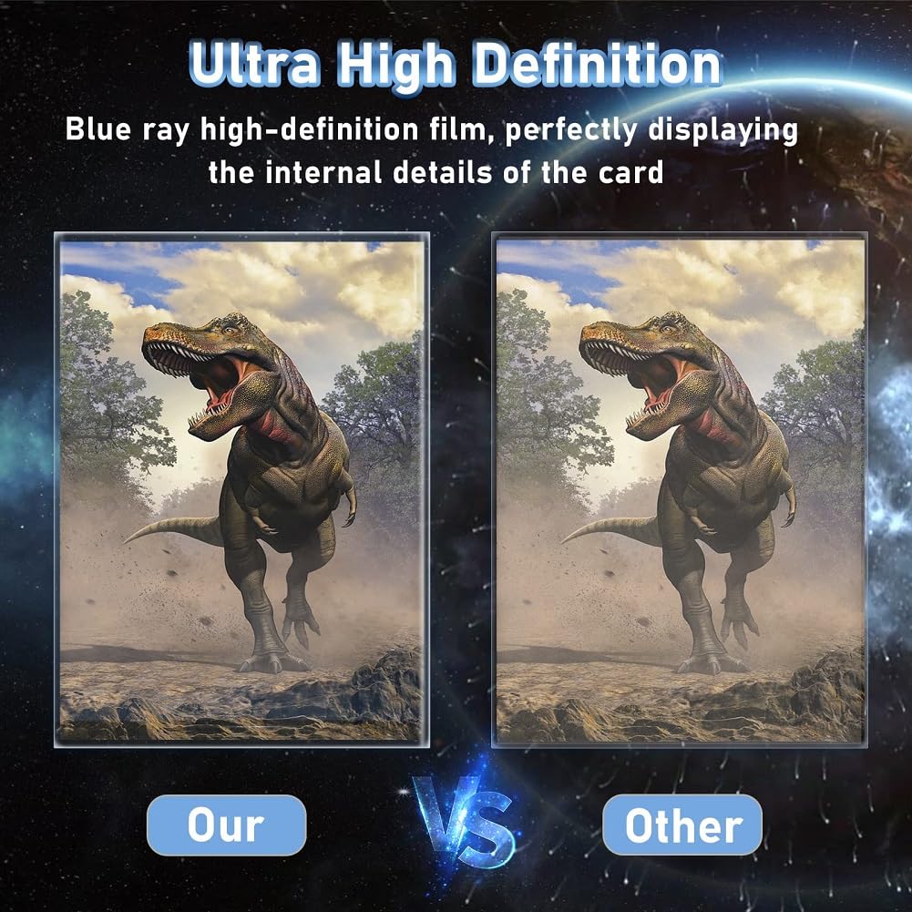 MOXYOY Pokemon Card Sleeves 100 Pack - Transparent Protective Sleeves for TCG Cards 6