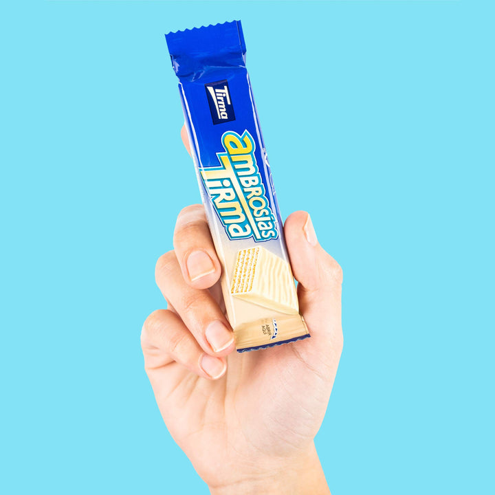 Tirma White Chocolate Ambrosias Cream Filled Wafers Individually Wrapped Snack Bars