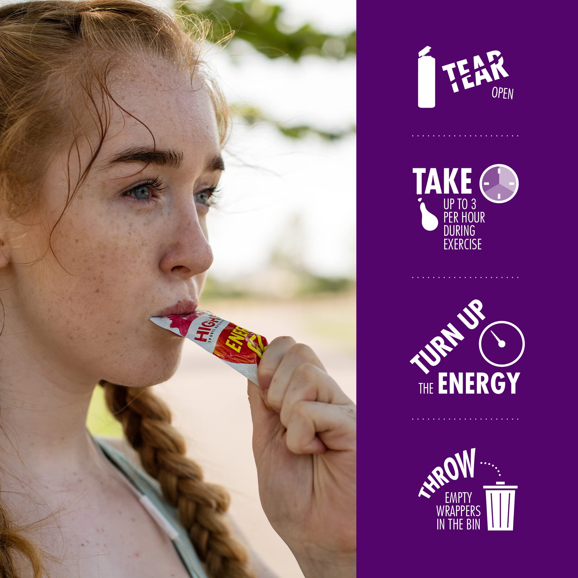 HIGH5 - Blackcurrant Energy Gels (20 x 40g) Sports Nutrition 4