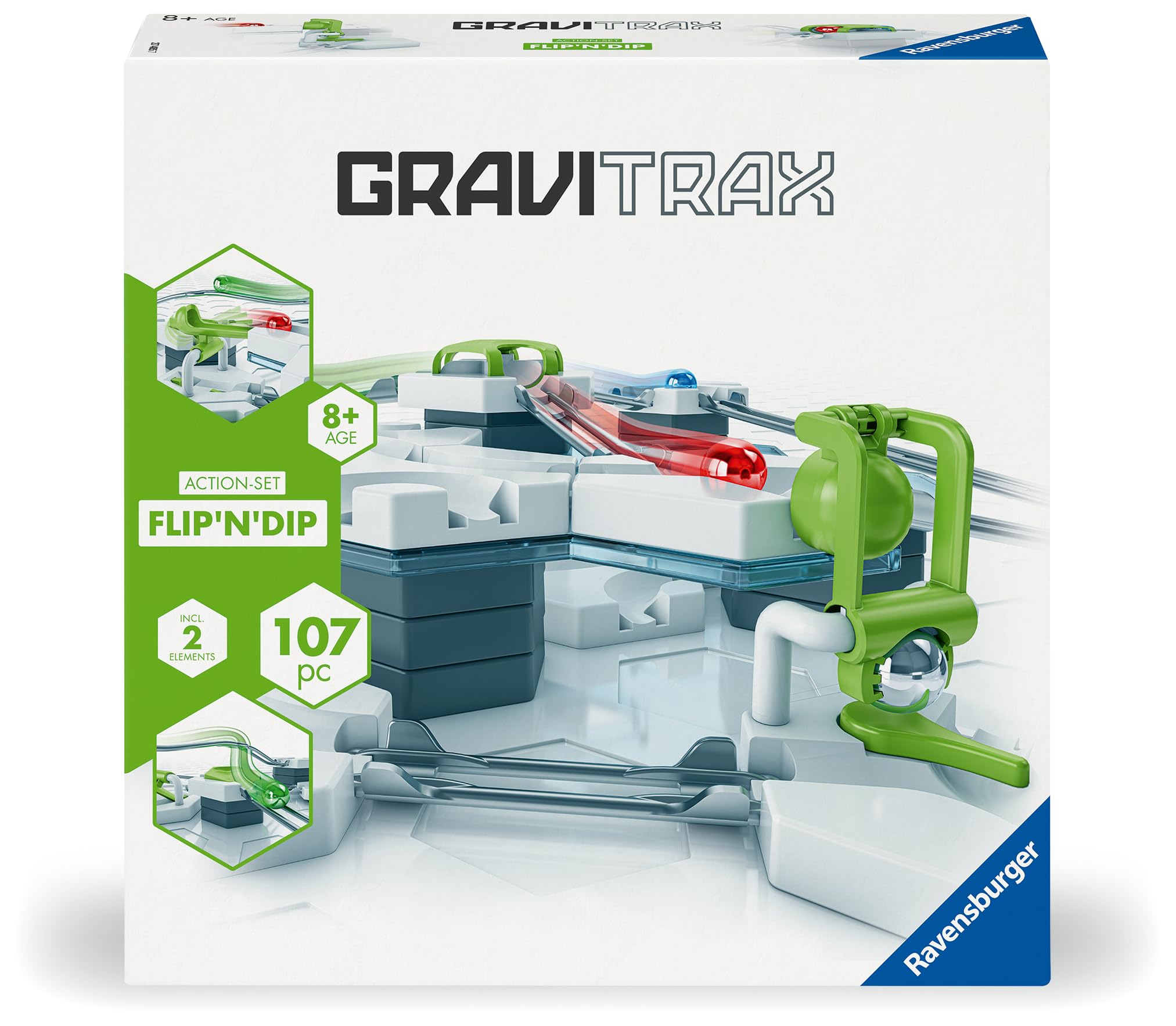 Ravensburger GraviTrax Flip n Dip Starter Set - Marble Run Construction Toy 1