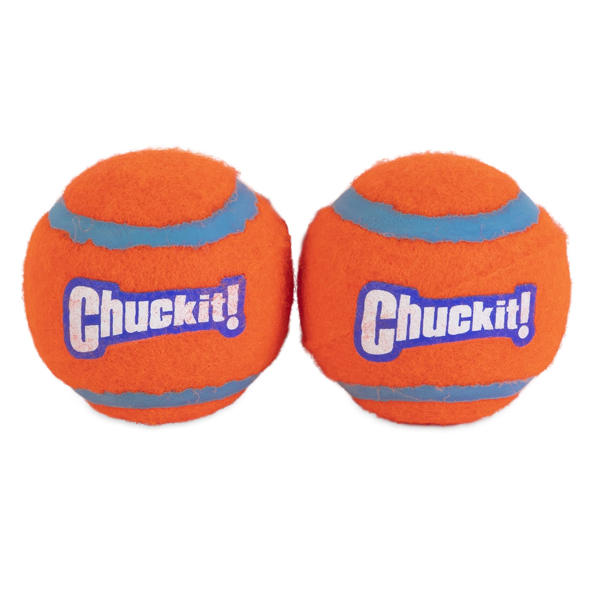 Chuckit! Tennis Dog Balls - Medium, High Bounce, Floating, Non-Abrasive Felt - 2 Pack 1
