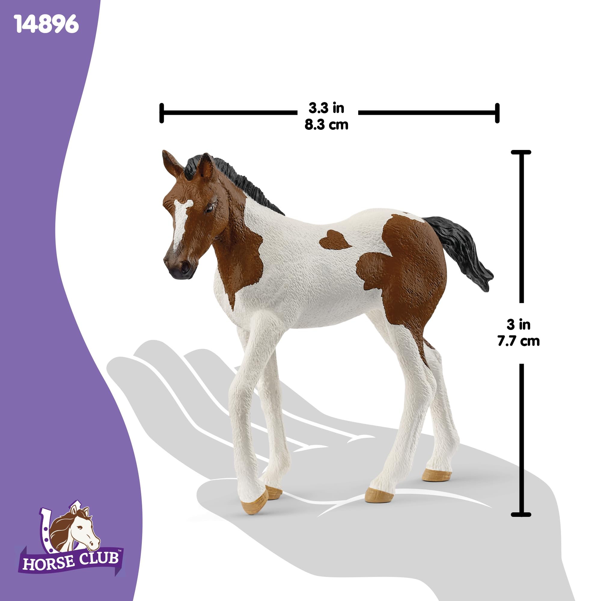 Schleich 14899 Paint Horse Foal - HORSE CLUB | 8 cm | Ages 3+ 4