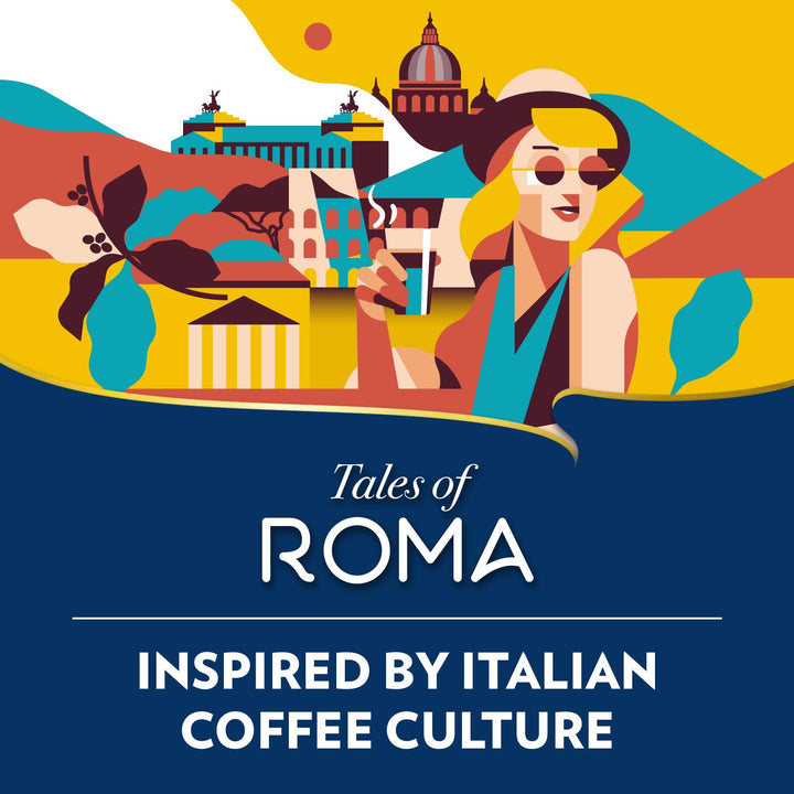 Lavazza Tales of Roma - 100 Aluminium Coffee Capsules for Nespresso Original Machines