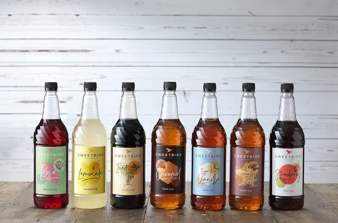 Sweetbird Vanilla Syrup | 1 Litre | Beverage Syrup for Coffee & Drinks
